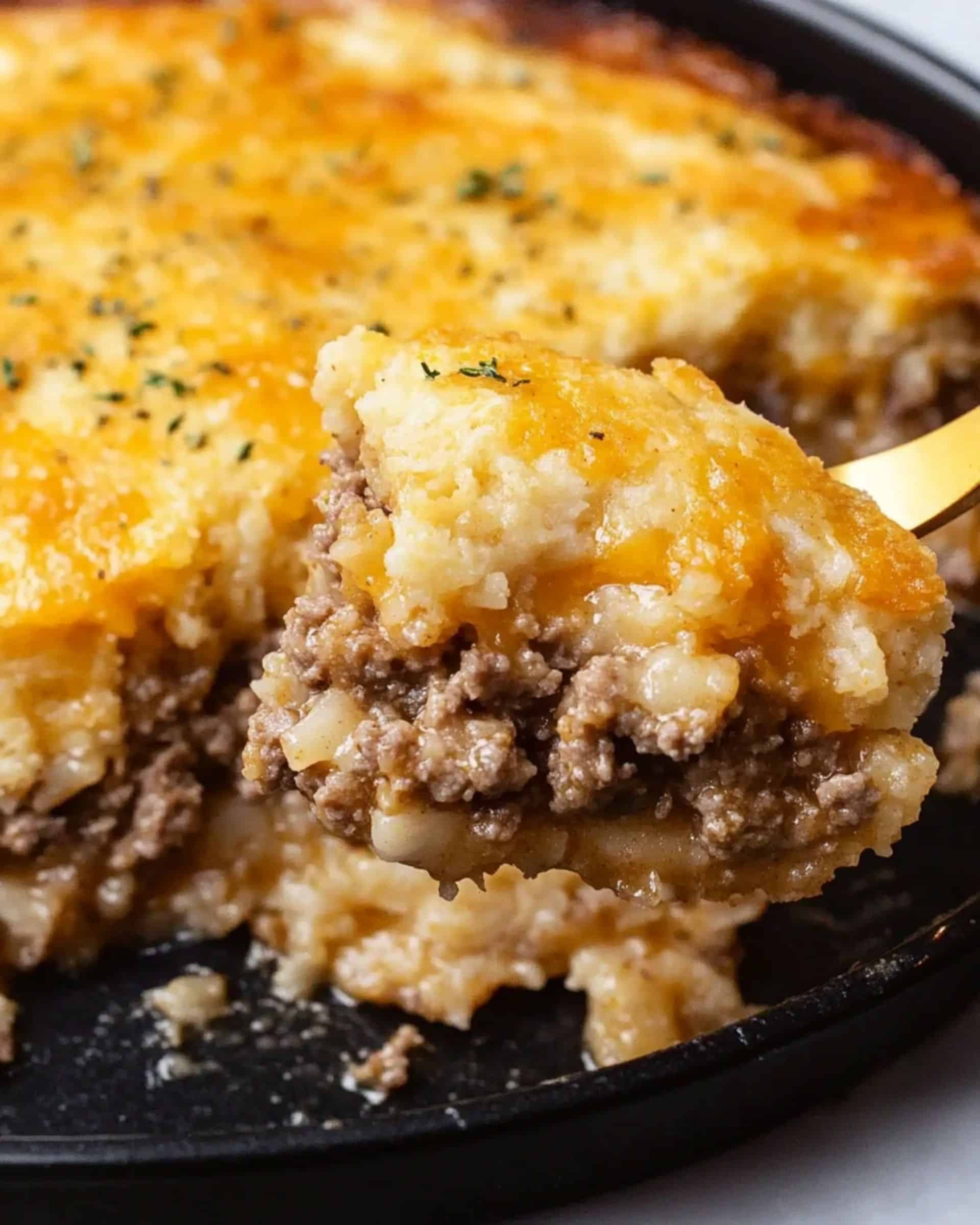 Cheddar Bay Ground Beef Cobbler Recipe