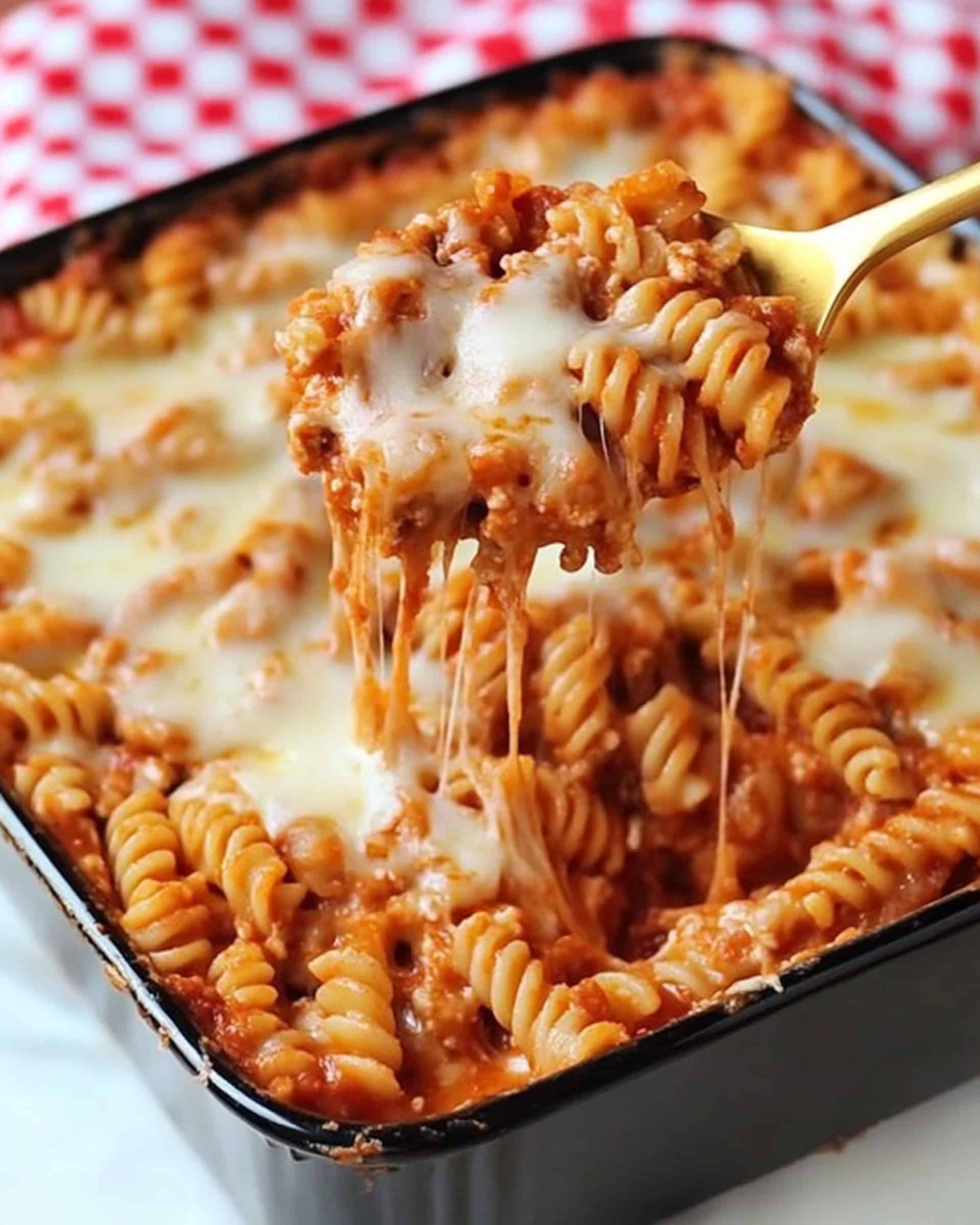 Chicken Parmesan Pasta Casserole Recipe