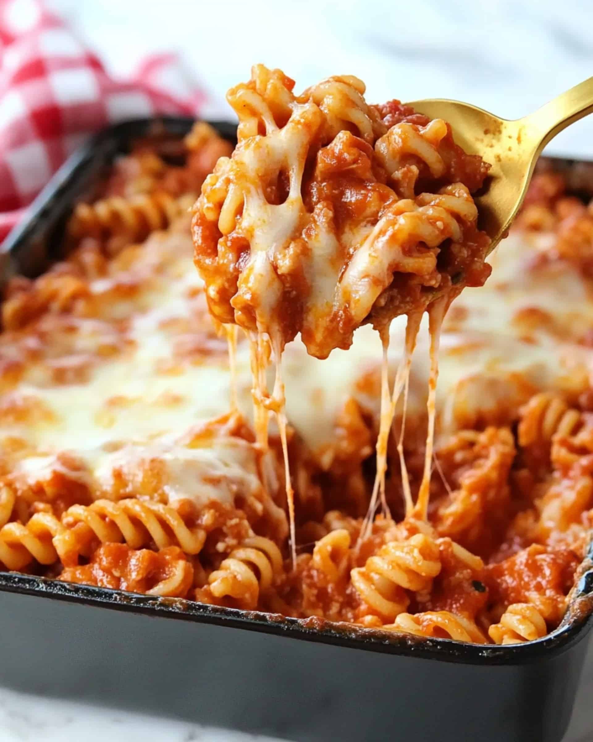 Chicken Parmesan Pasta Casserole Recipe