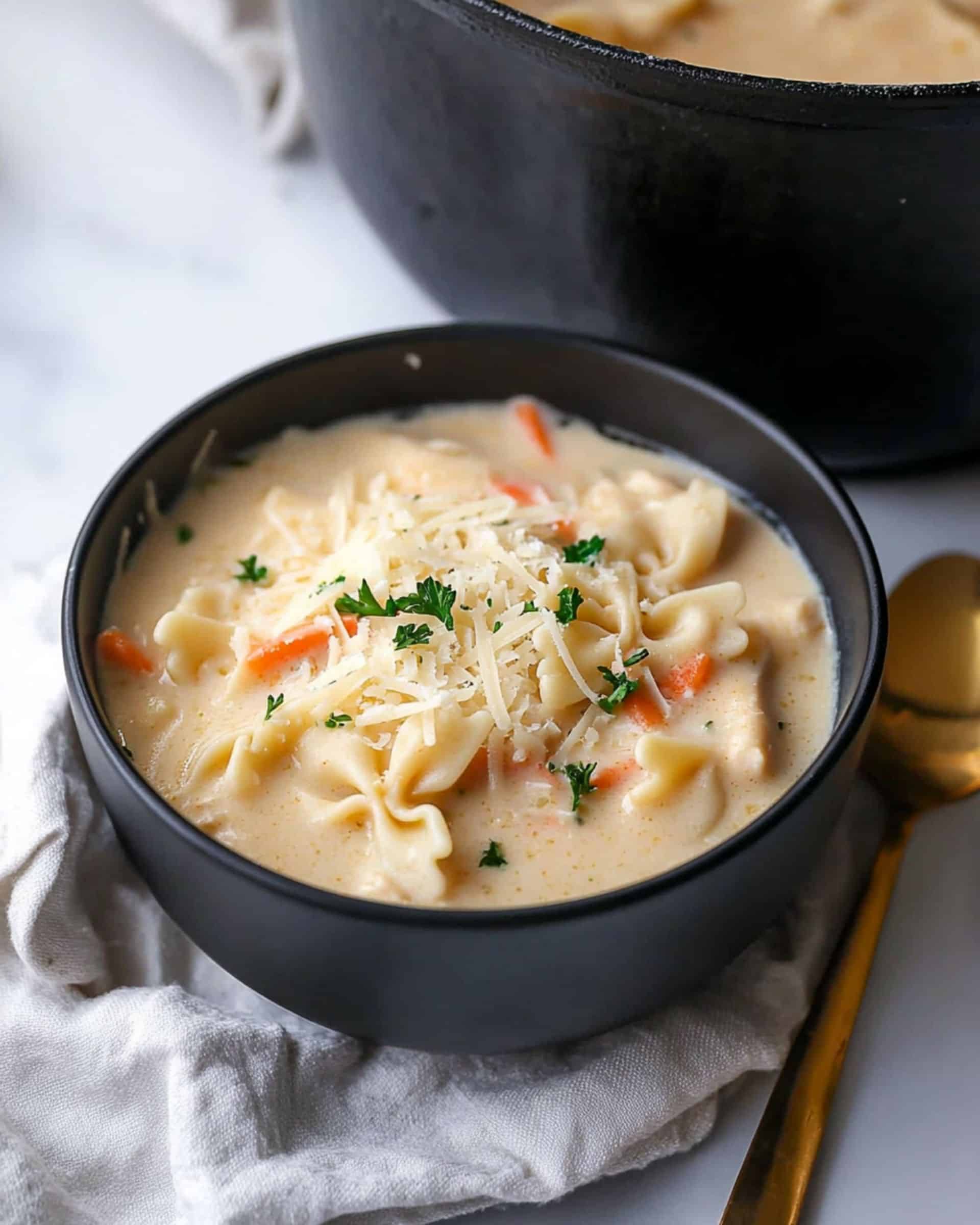 Creamy Chicken Alfredo Soup Recipe