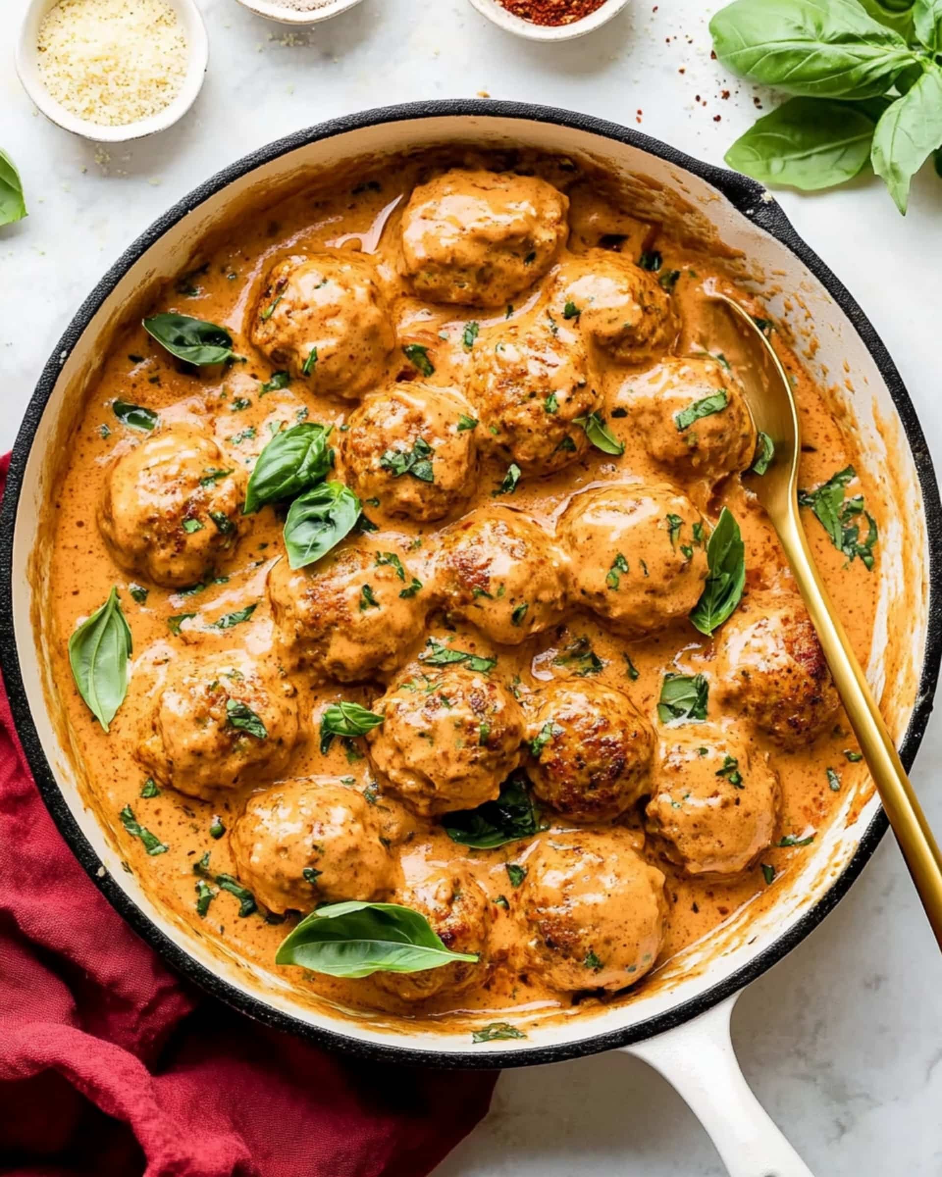 Creamy Marry Me Chicken Meatballs Recipe