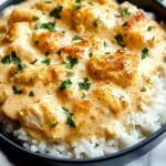 Creamy Smothered Chicken and Rice Recipe