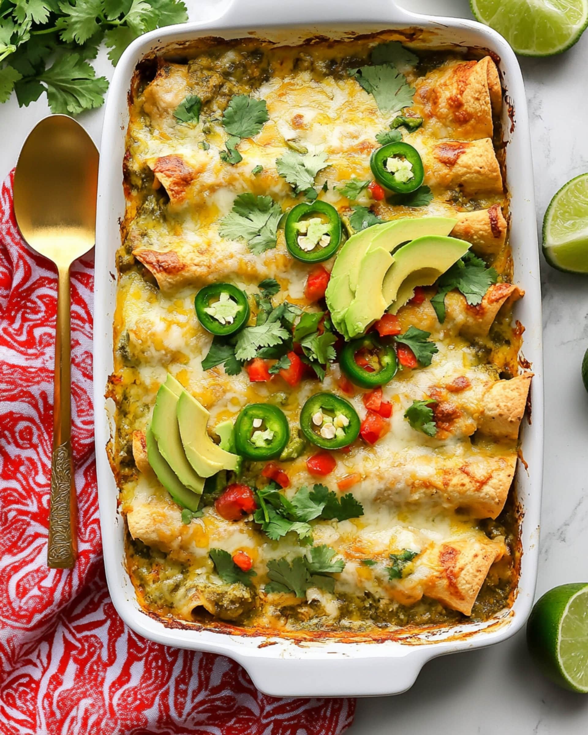 Easy Green Chicken Enchiladas Recipe