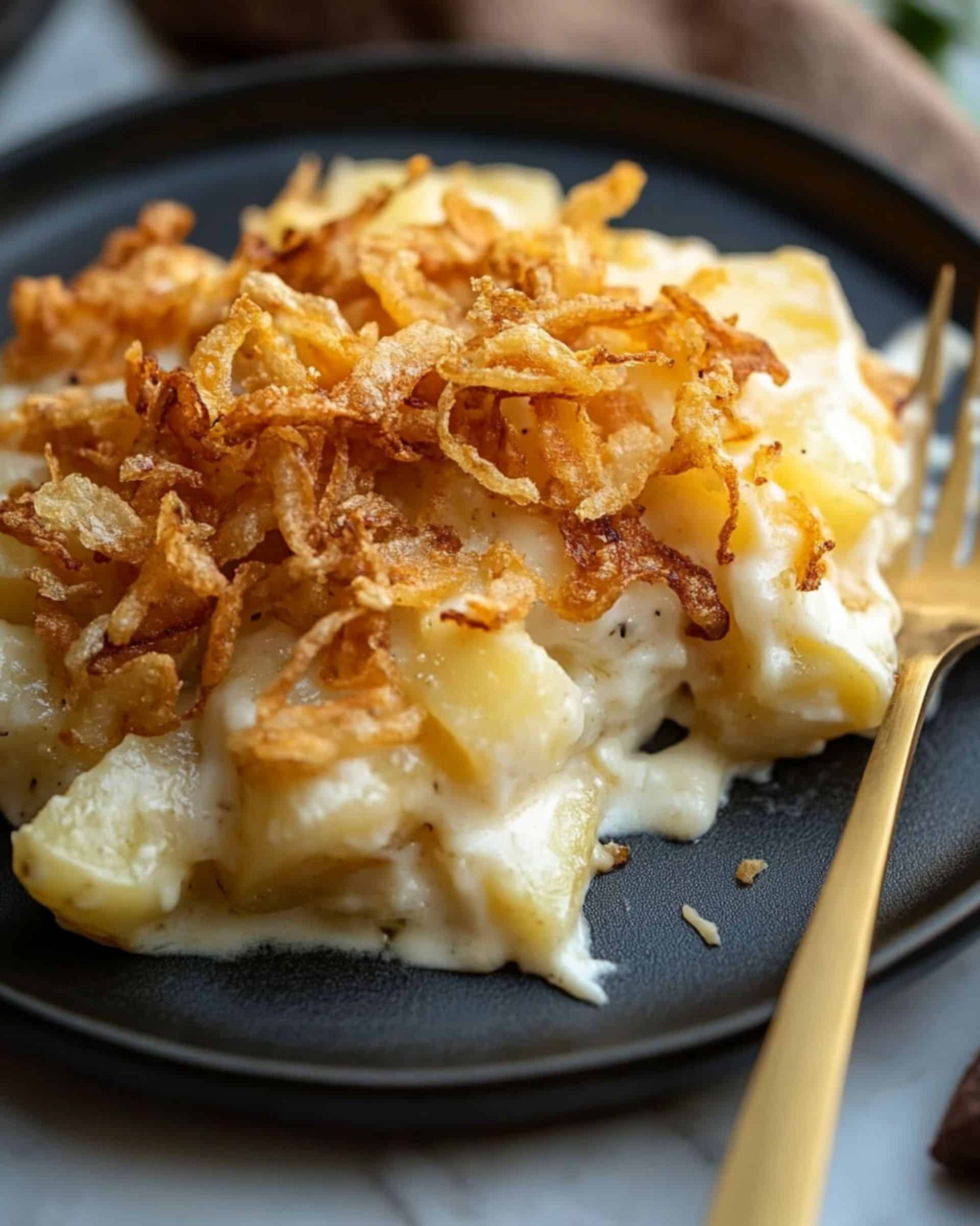 French Onion Funeral Potatoes Recipe