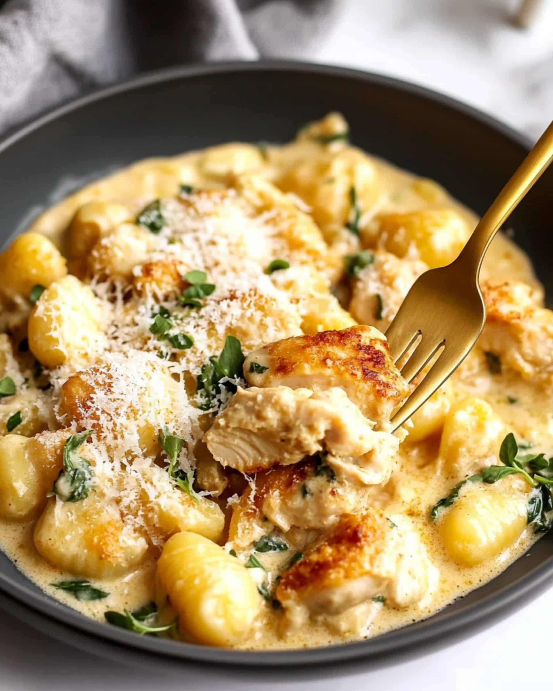 Garlic Chicken Gnocchi Skillet: 30 Minutes, GF Recipe