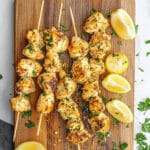 Garlic Parmesan Chicken Skewers Recipe