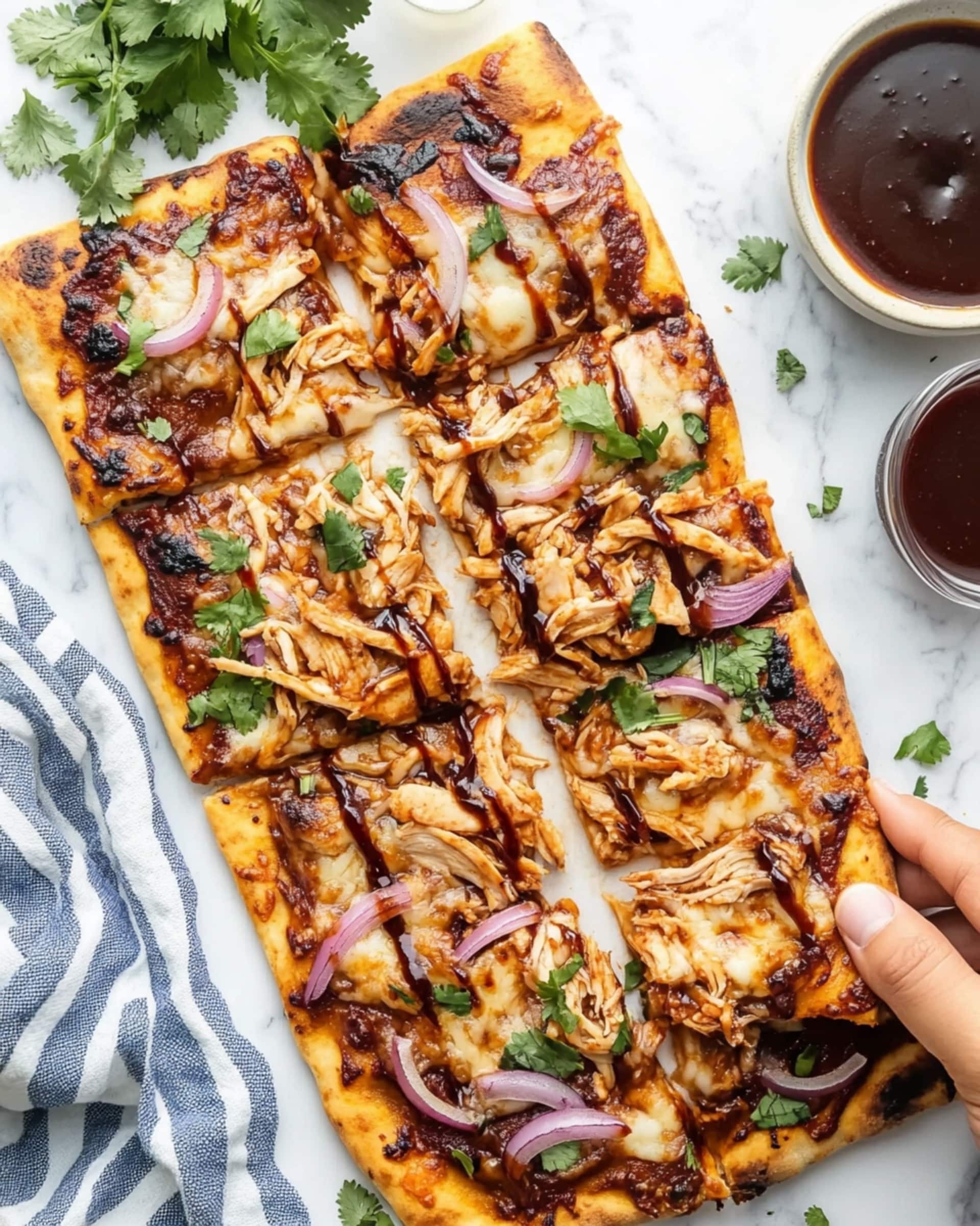 Grilled BBQ Chicken Pizza Recipe