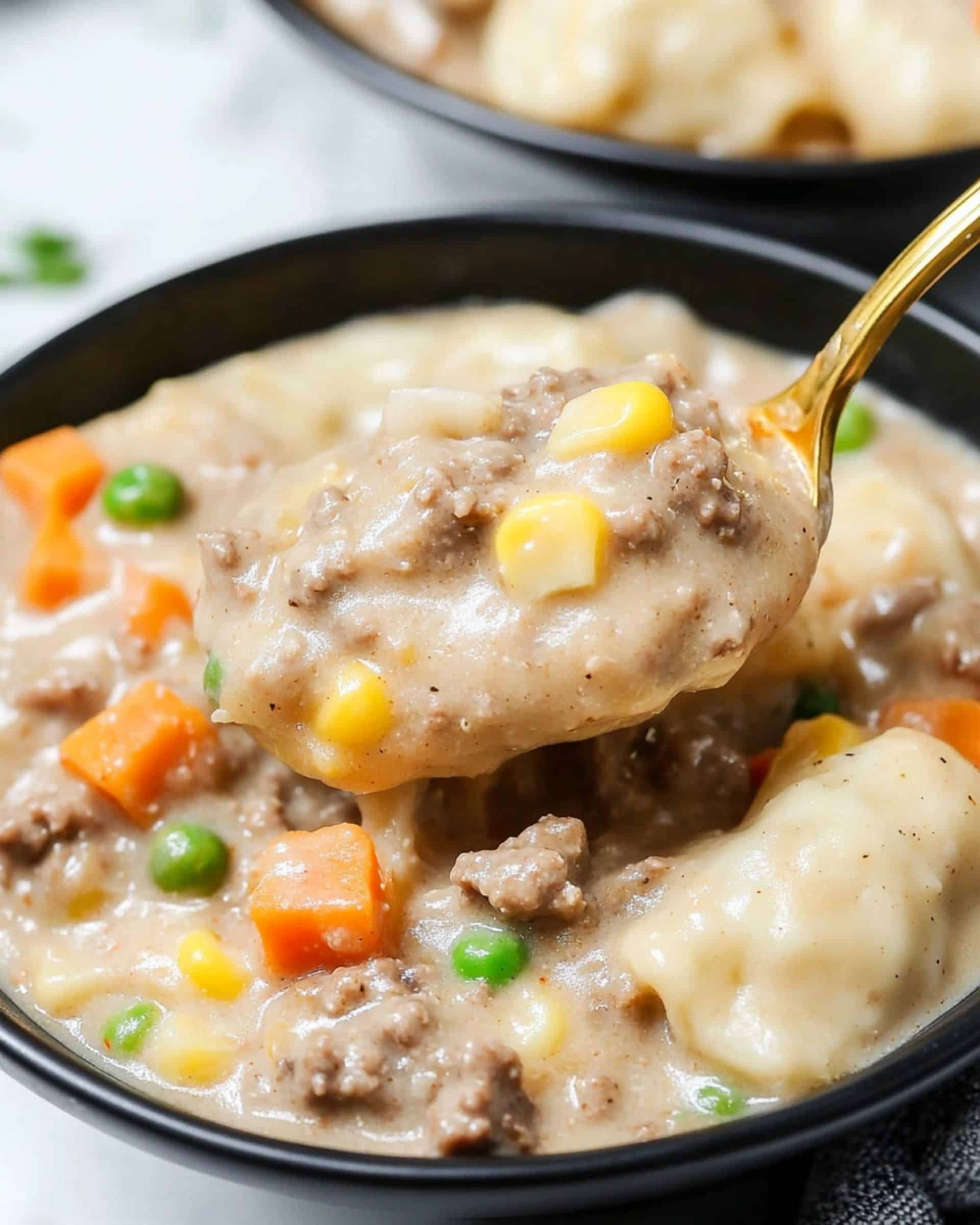 Ground Beef and Dumplings Recipe