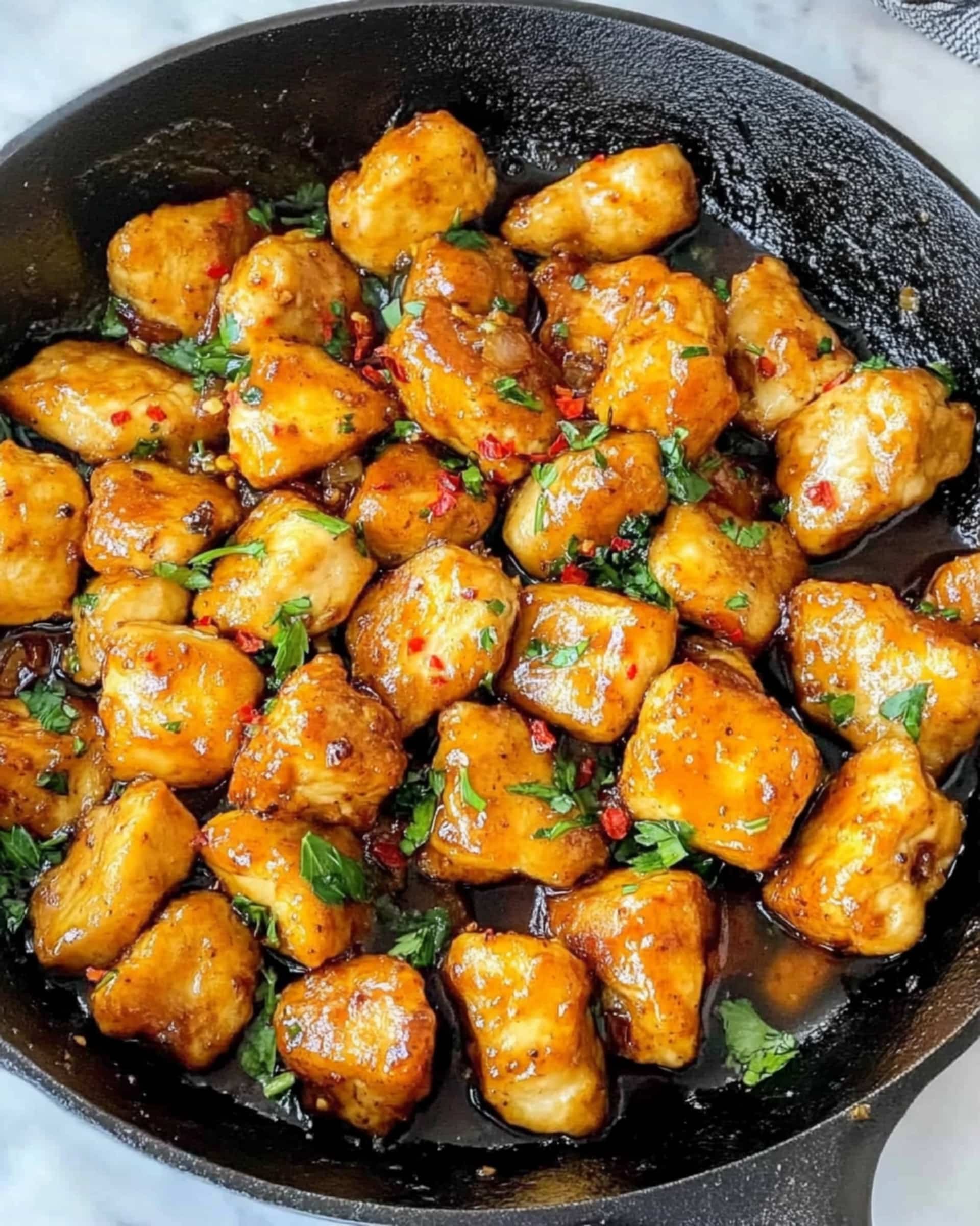 Honey Garlic Chicken Bites Recipe