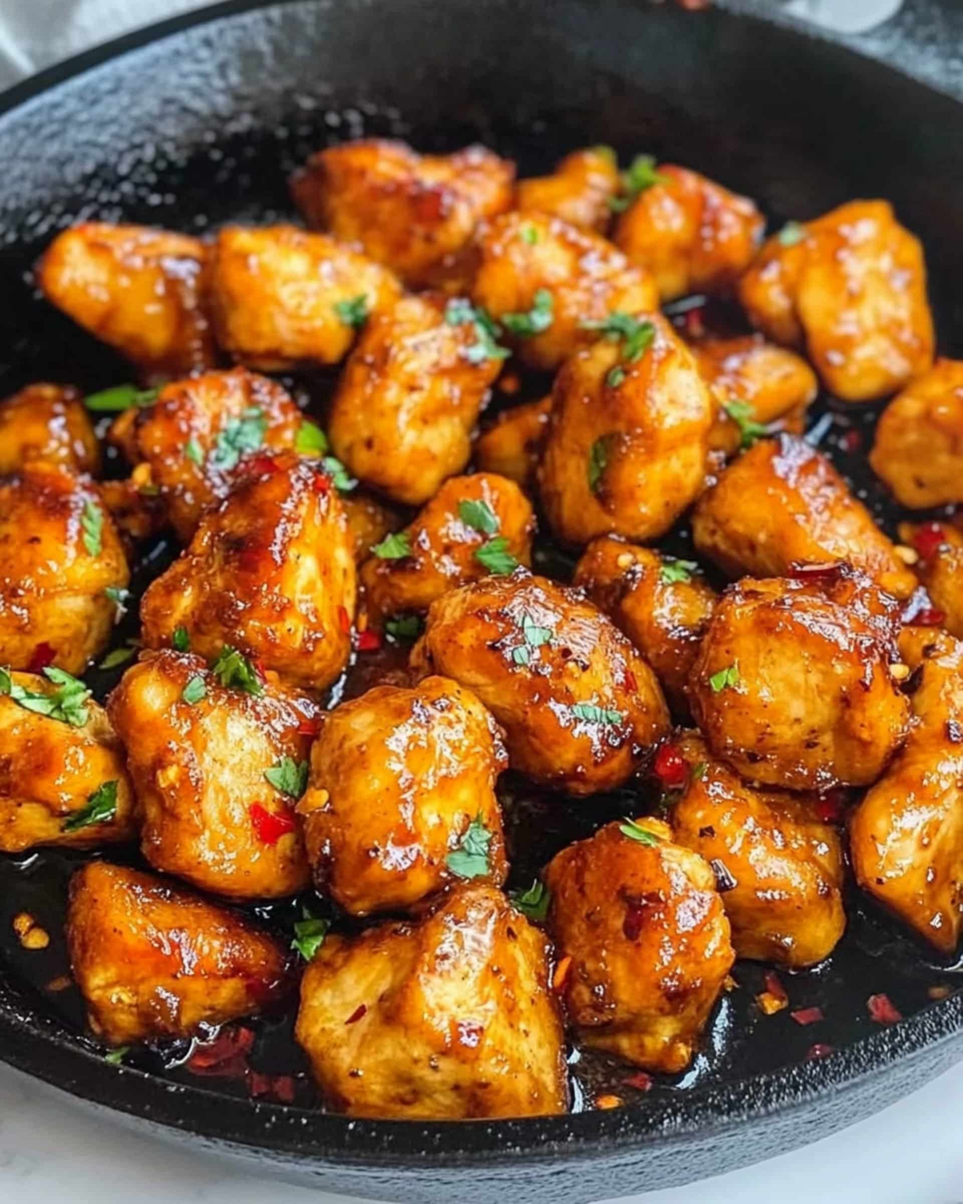 Honey Garlic Chicken Bites Recipe