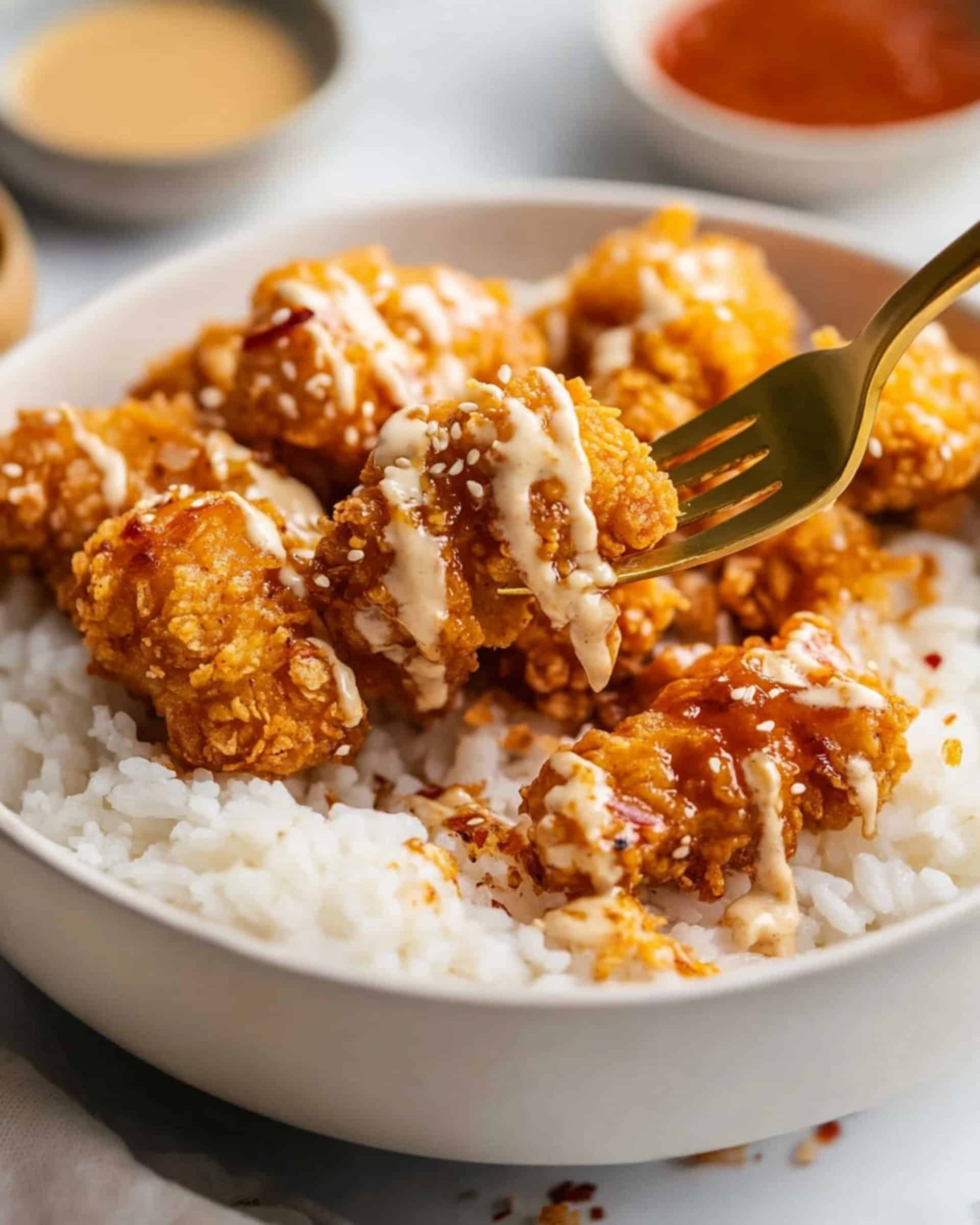 Hot Honey Cornflake Chicken Nuggets Recipe