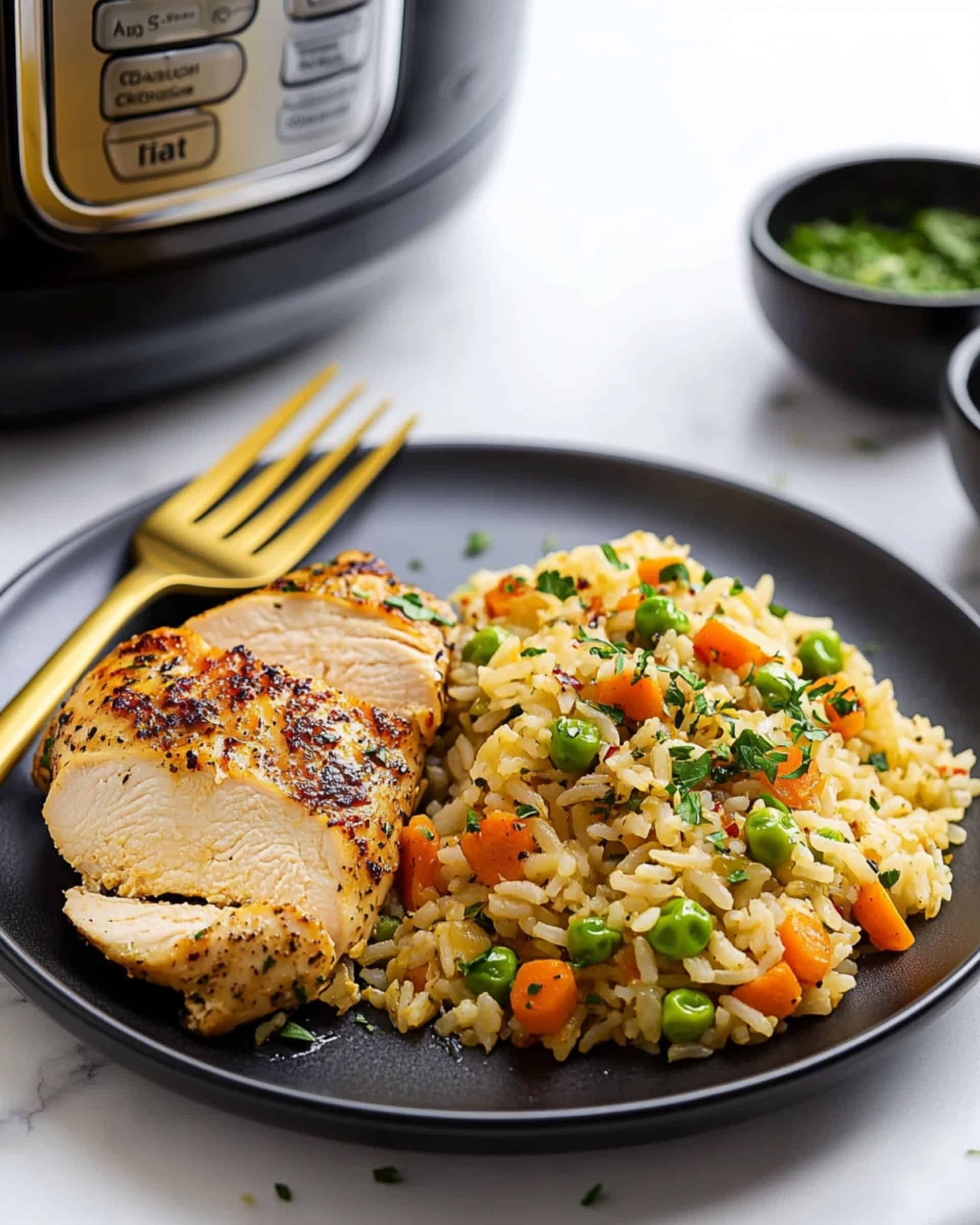 Instant Pot Chicken and Rice Recipe