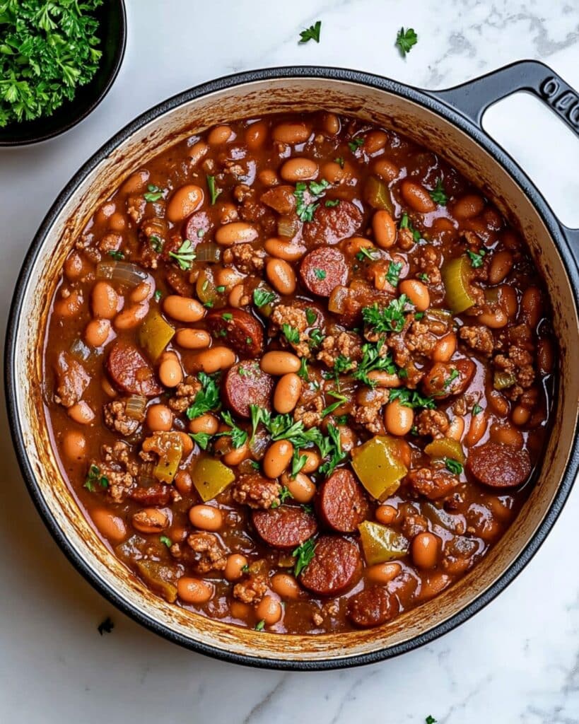 Kielbasa Cowboy Beans Recipe