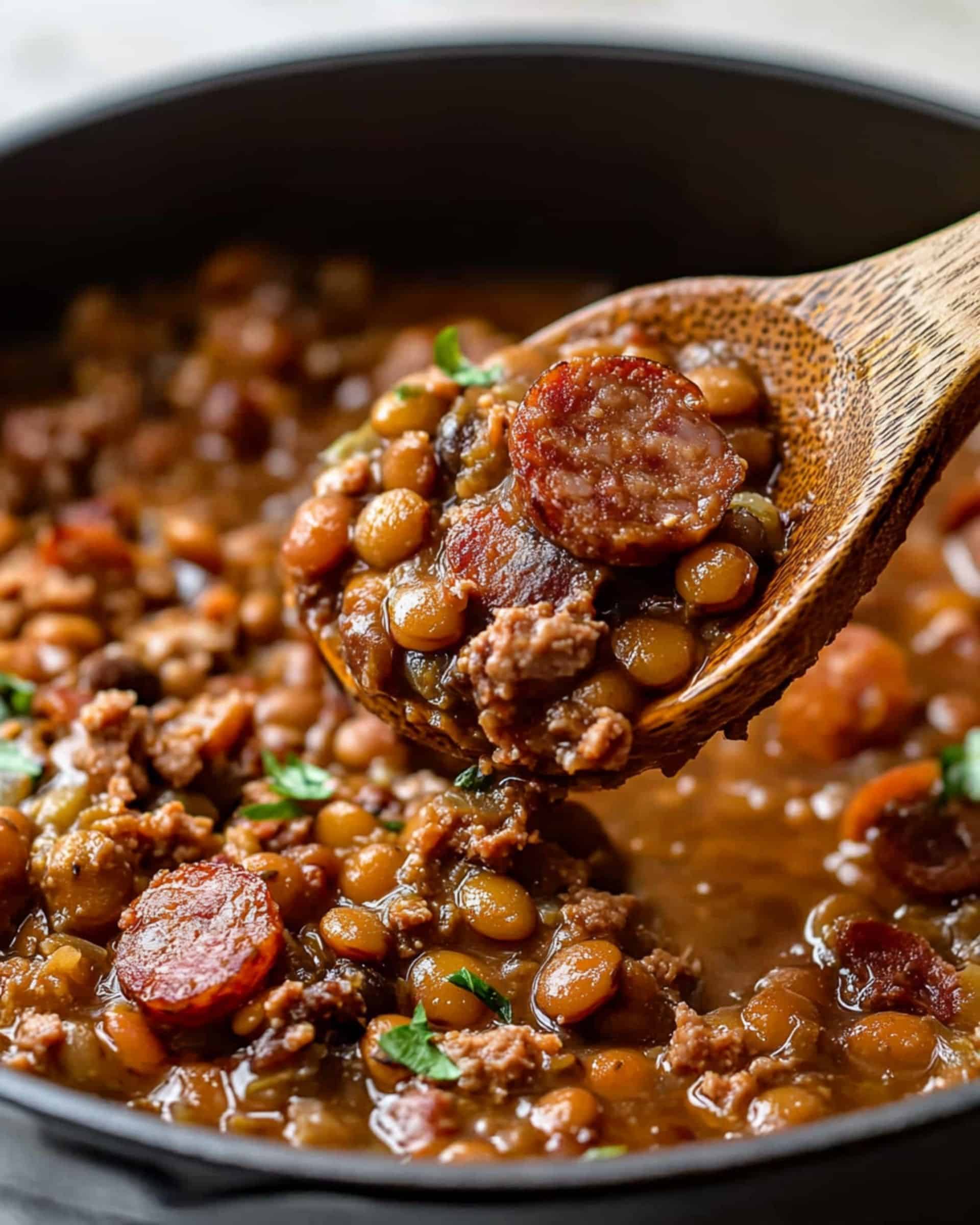 Kielbasa Cowboy Beans Recipe