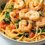 Lightened Creamy Cajun Shrimp Pasta Recipe