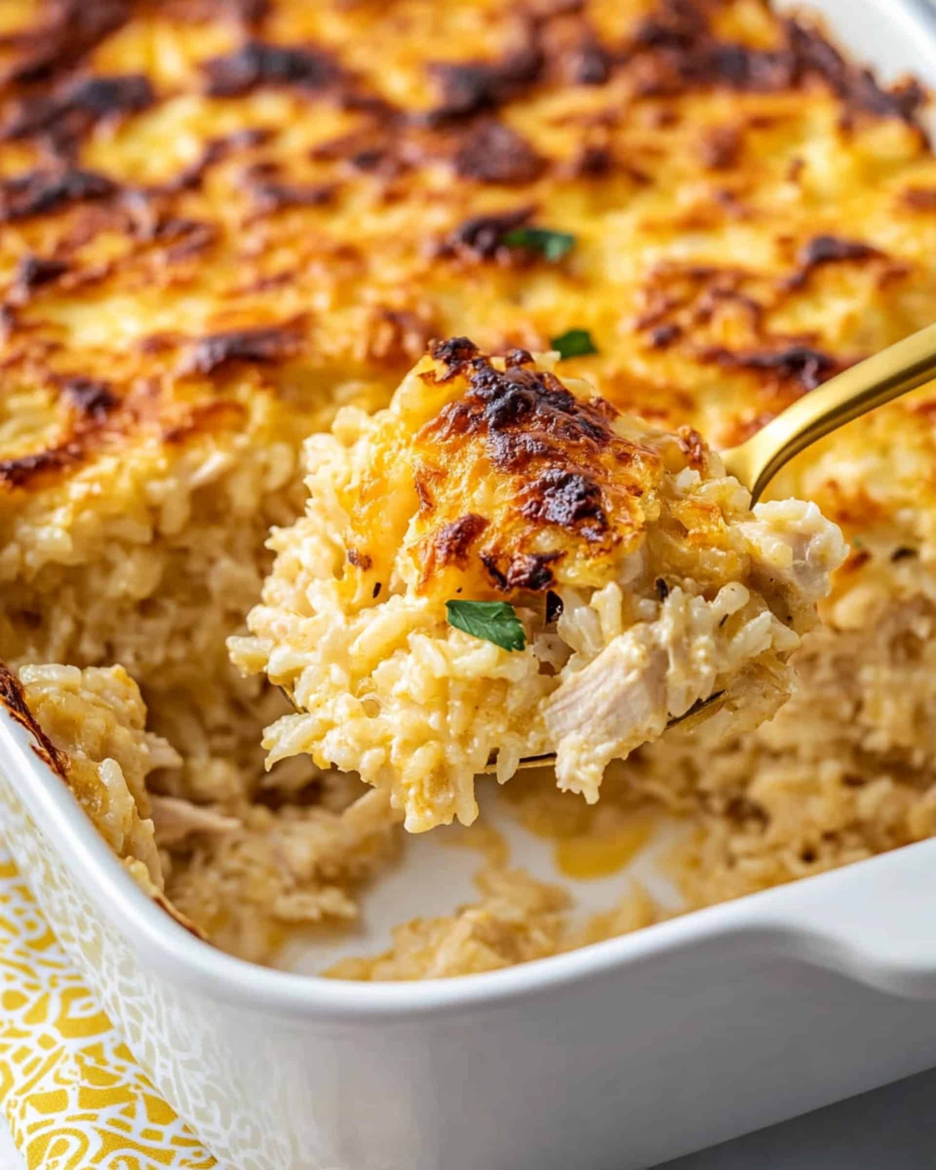 No Peek Chicken Rice Casserole Recipe