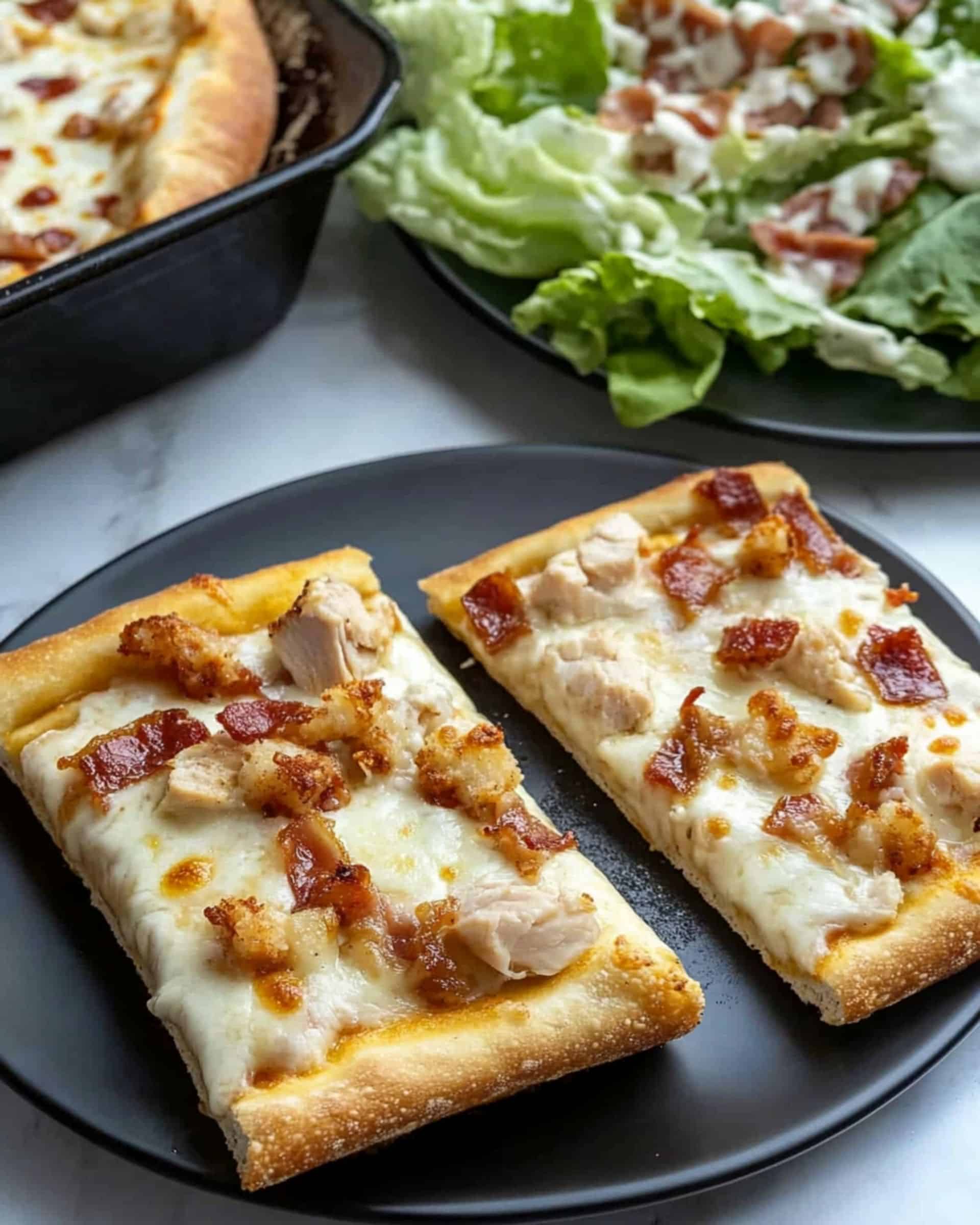 Parmesan Garlic Chicken Pizza Recipe