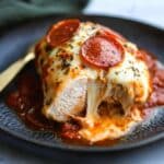 Pepperoni Pizza Stuffed Chicken Bake Recipe