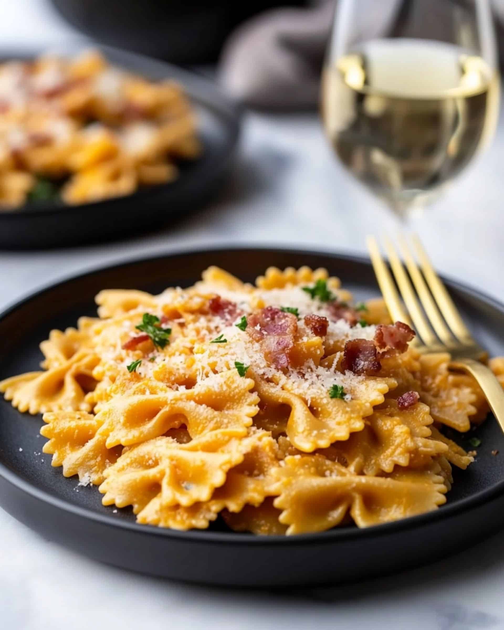 Pumpkin and Bacon Pasta Recipe