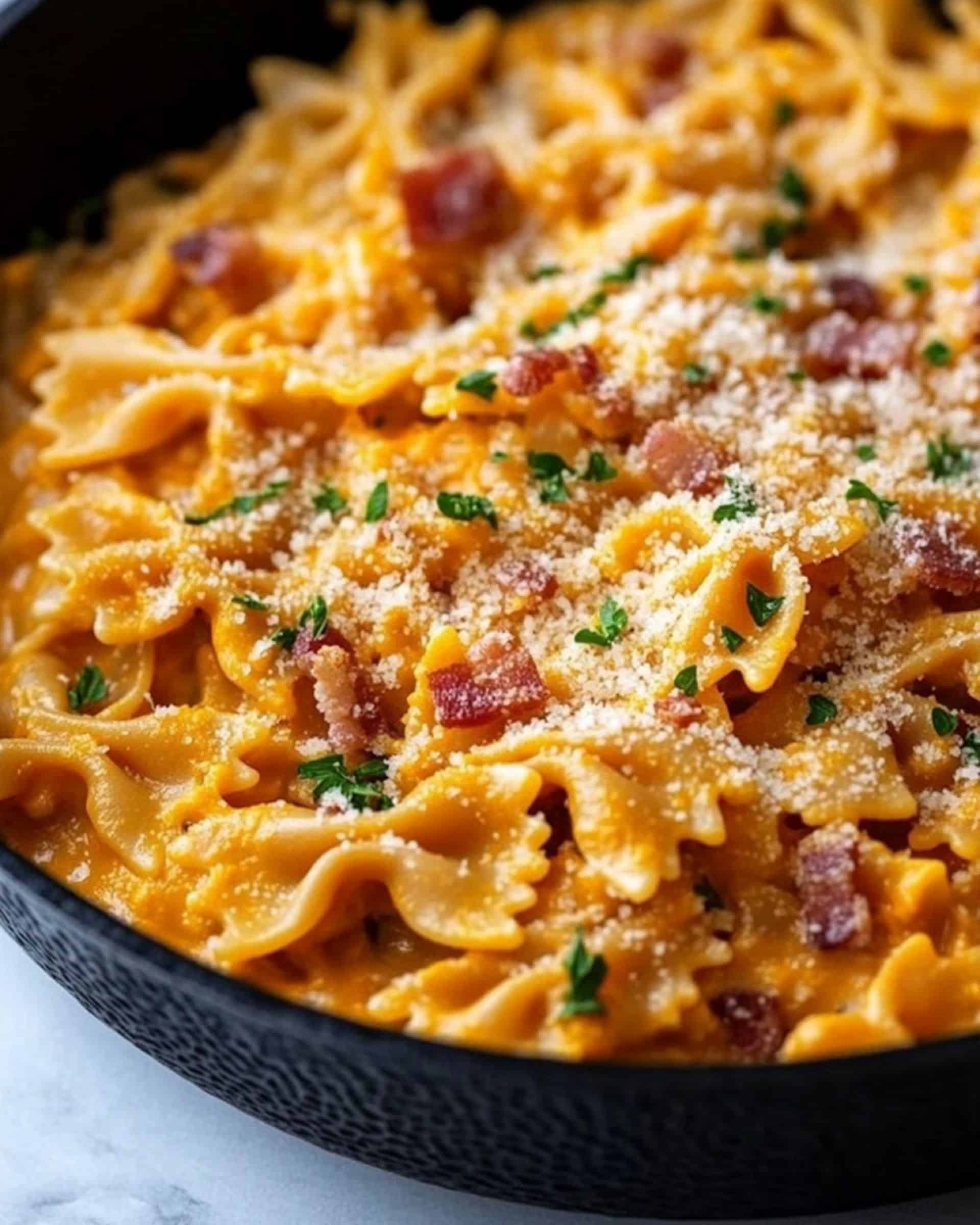 Pumpkin and Bacon Pasta Recipe