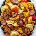 Sheet Pan Sausage and Pierogies Recipe