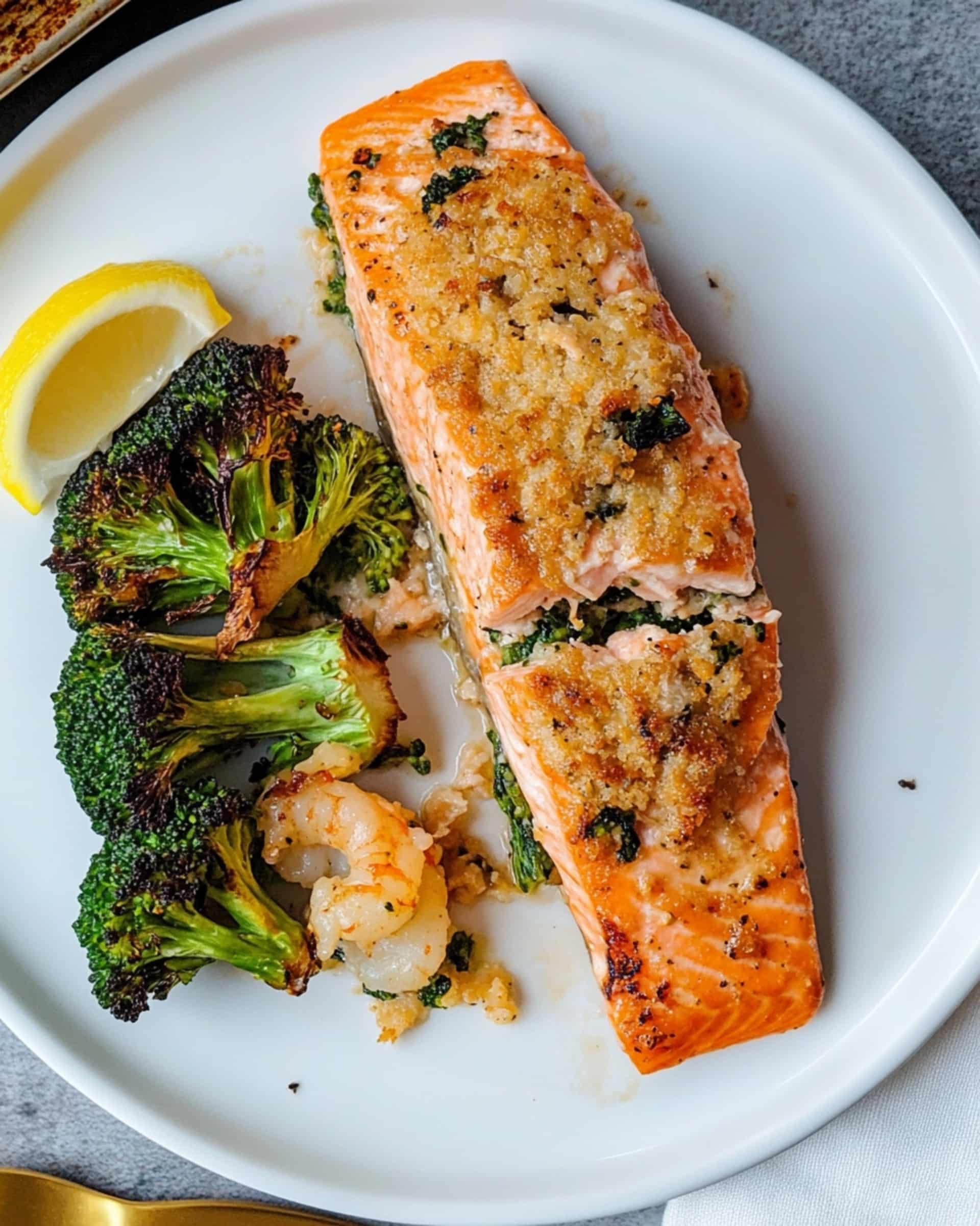 Shrimp Stuffed Salmon Recipe