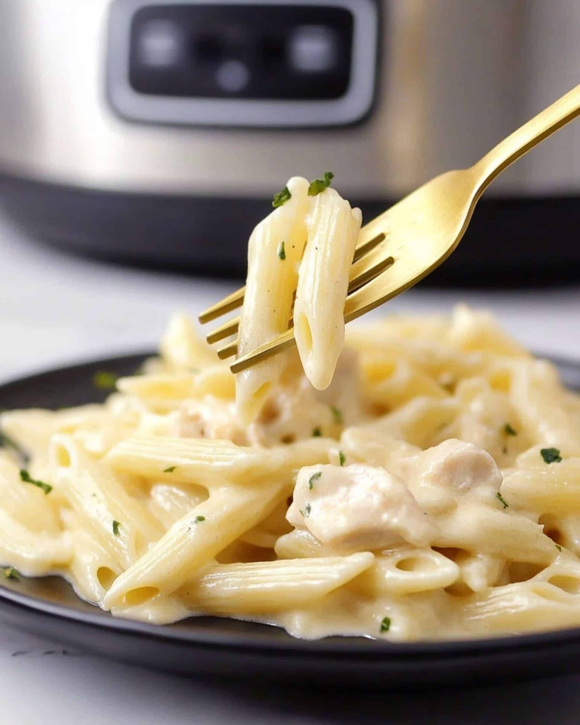 Slow Cooker Creamy Chicken and Penne Recipe