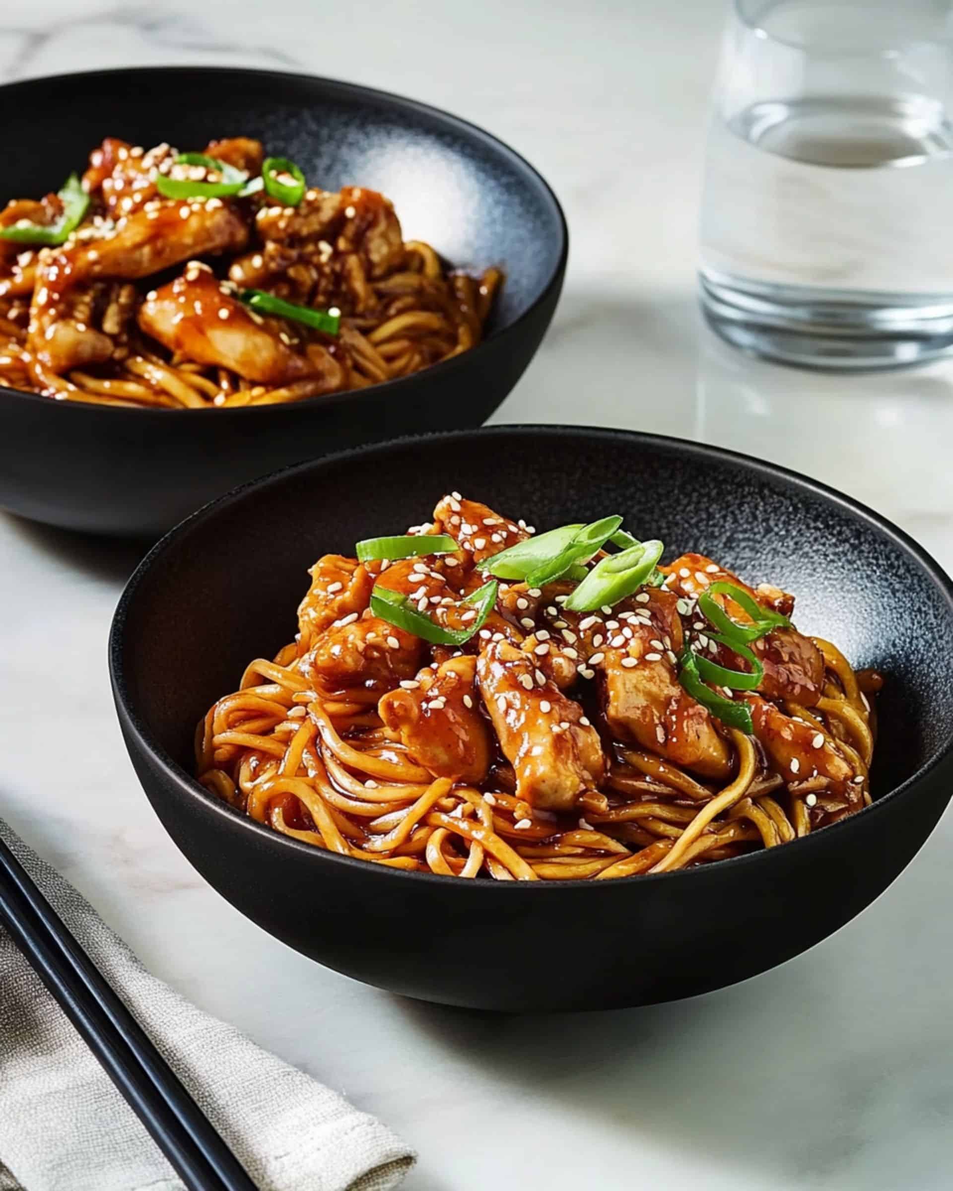 Slow Cooker Honey Garlic Chicken Noodles Recipe