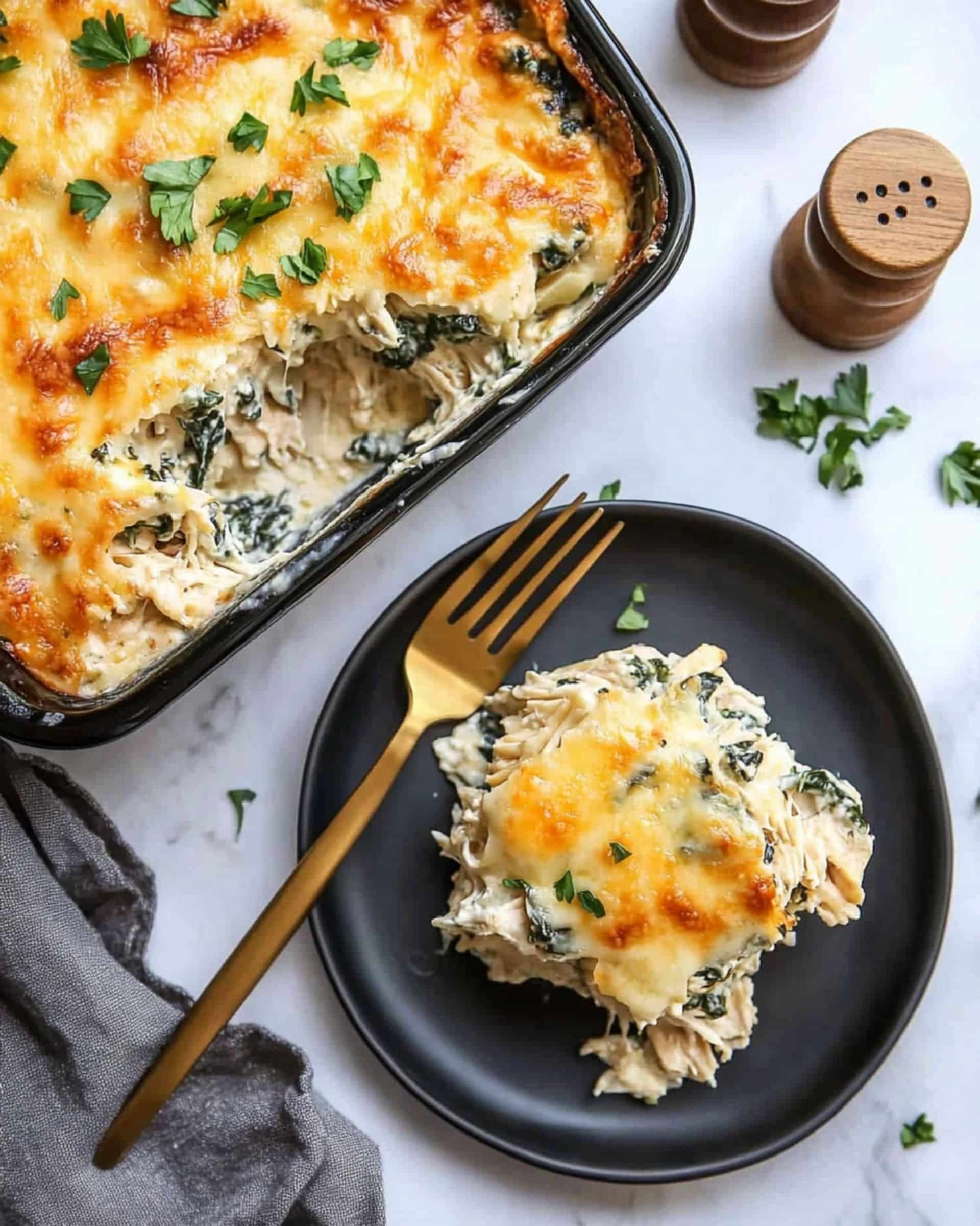 Spinach Artichoke Chicken Casserole Recipe