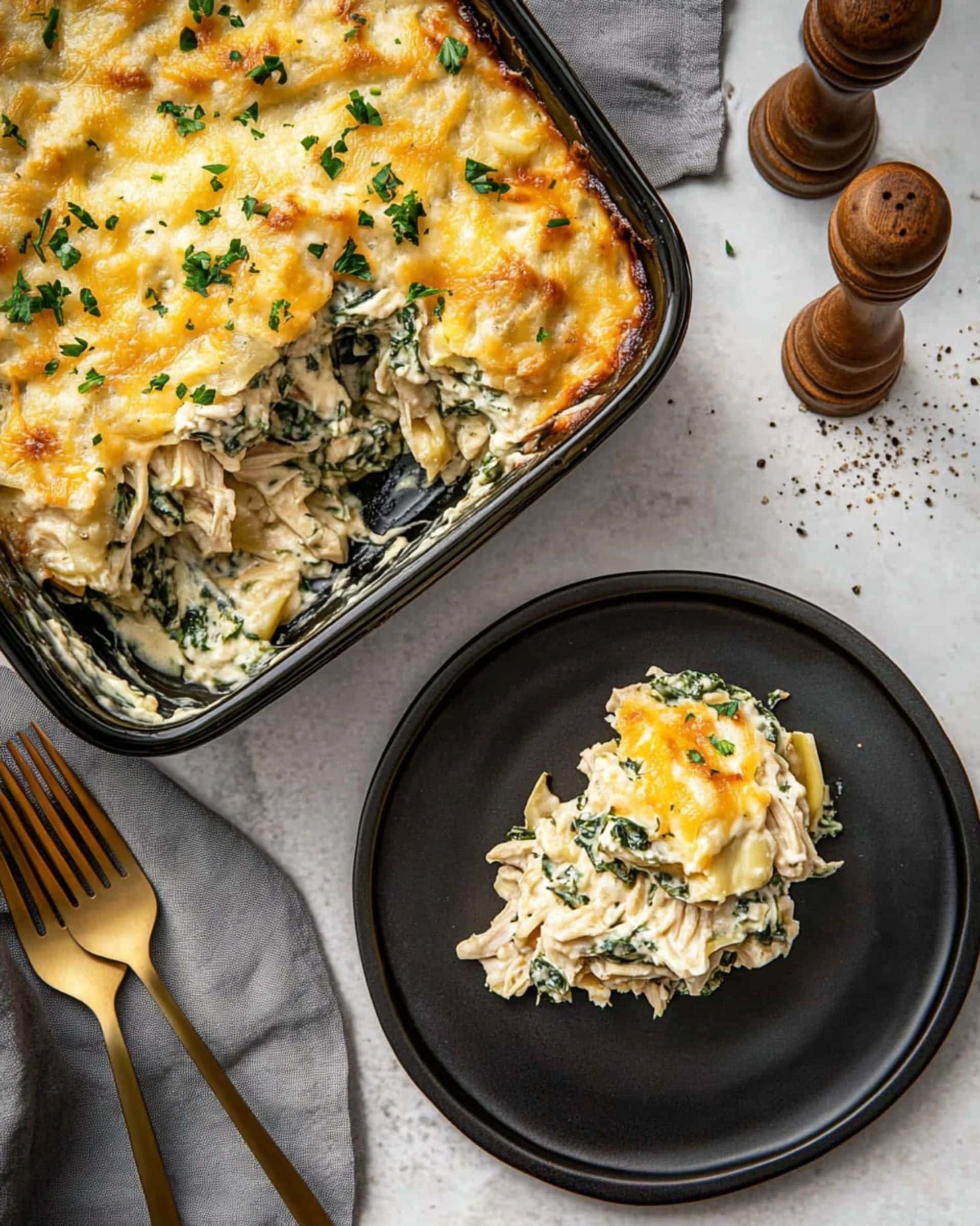 Spinach Artichoke Chicken Casserole Recipe