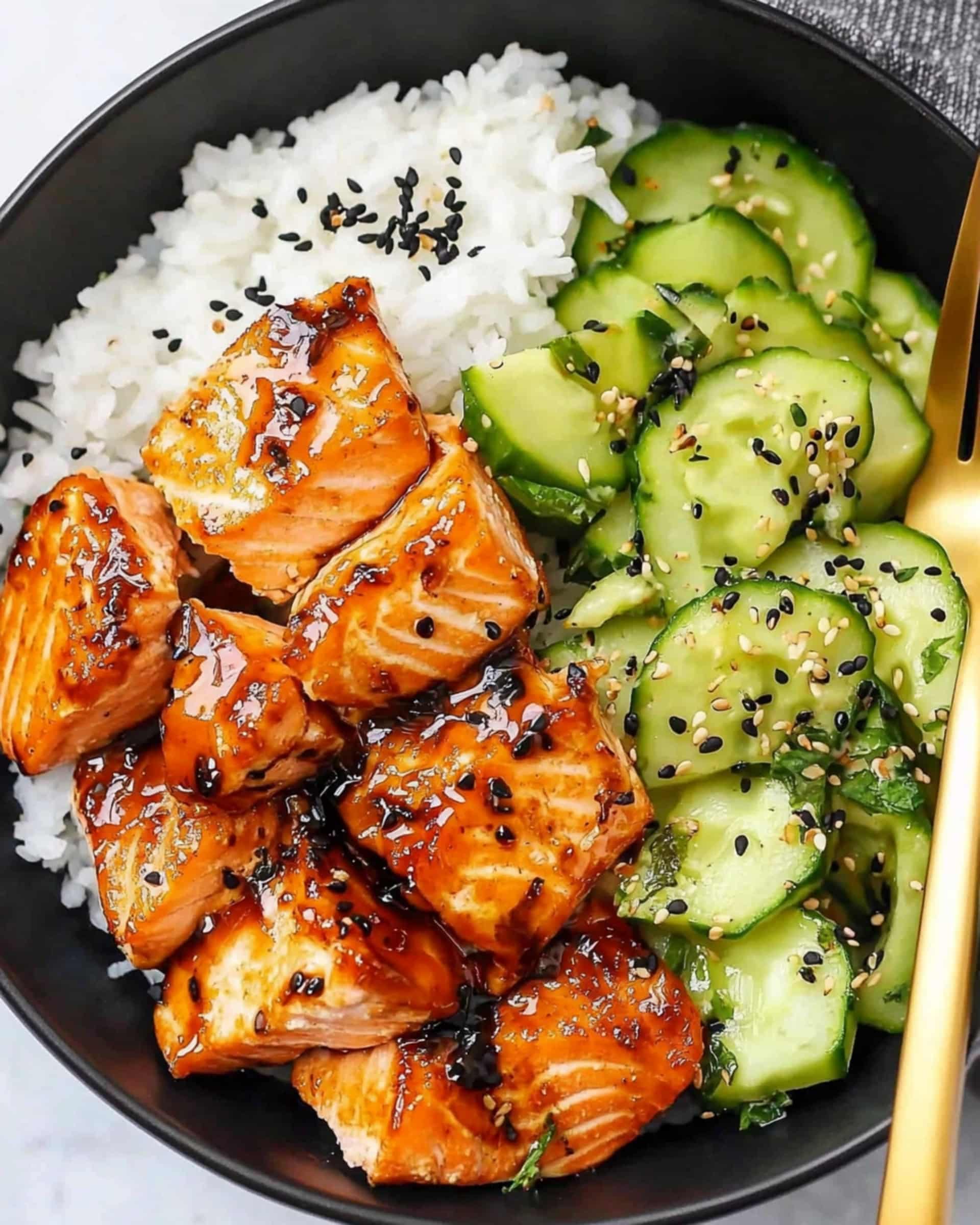 Teriyaki Salmon Bites Recipe