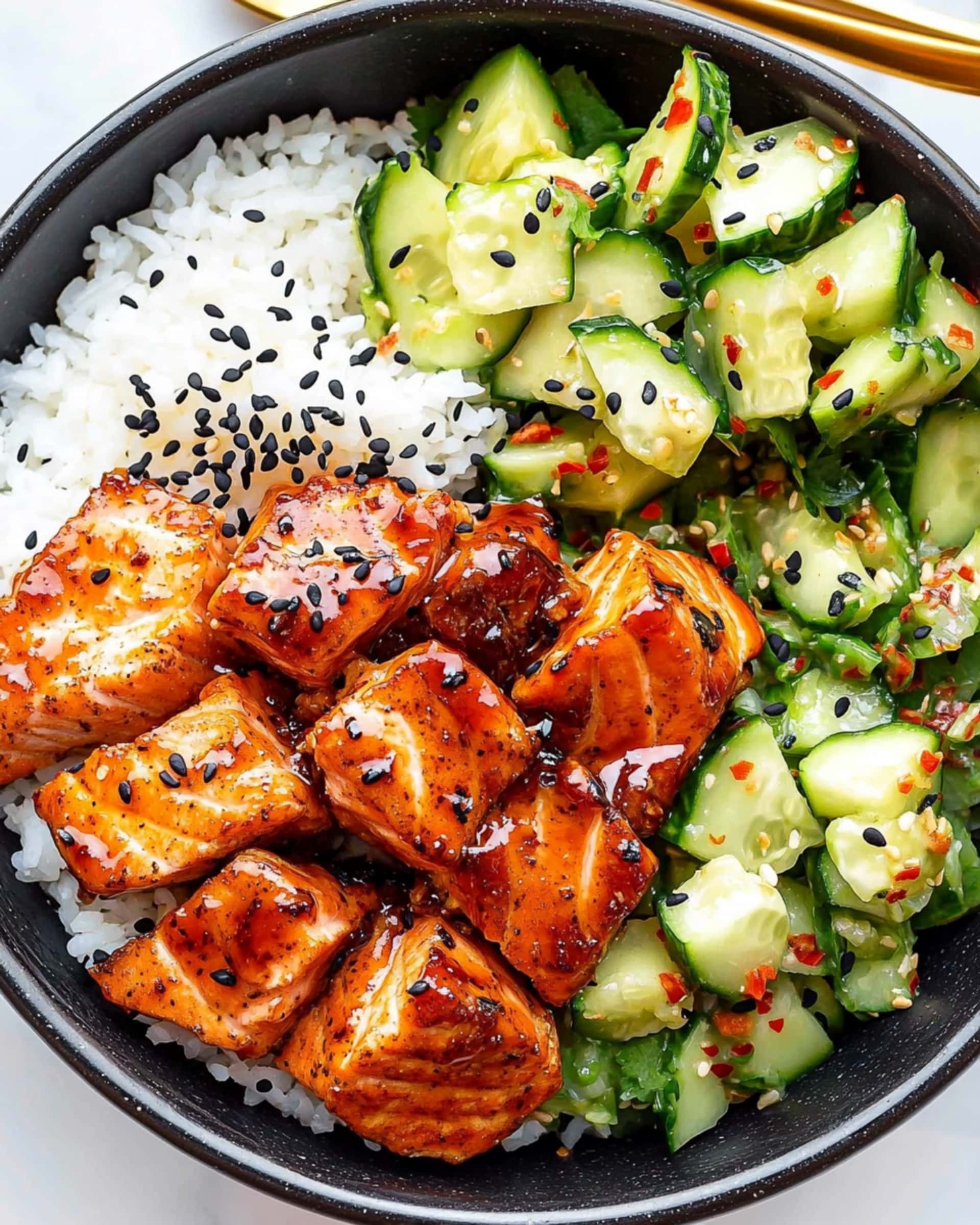 Teriyaki Salmon Bites Recipe