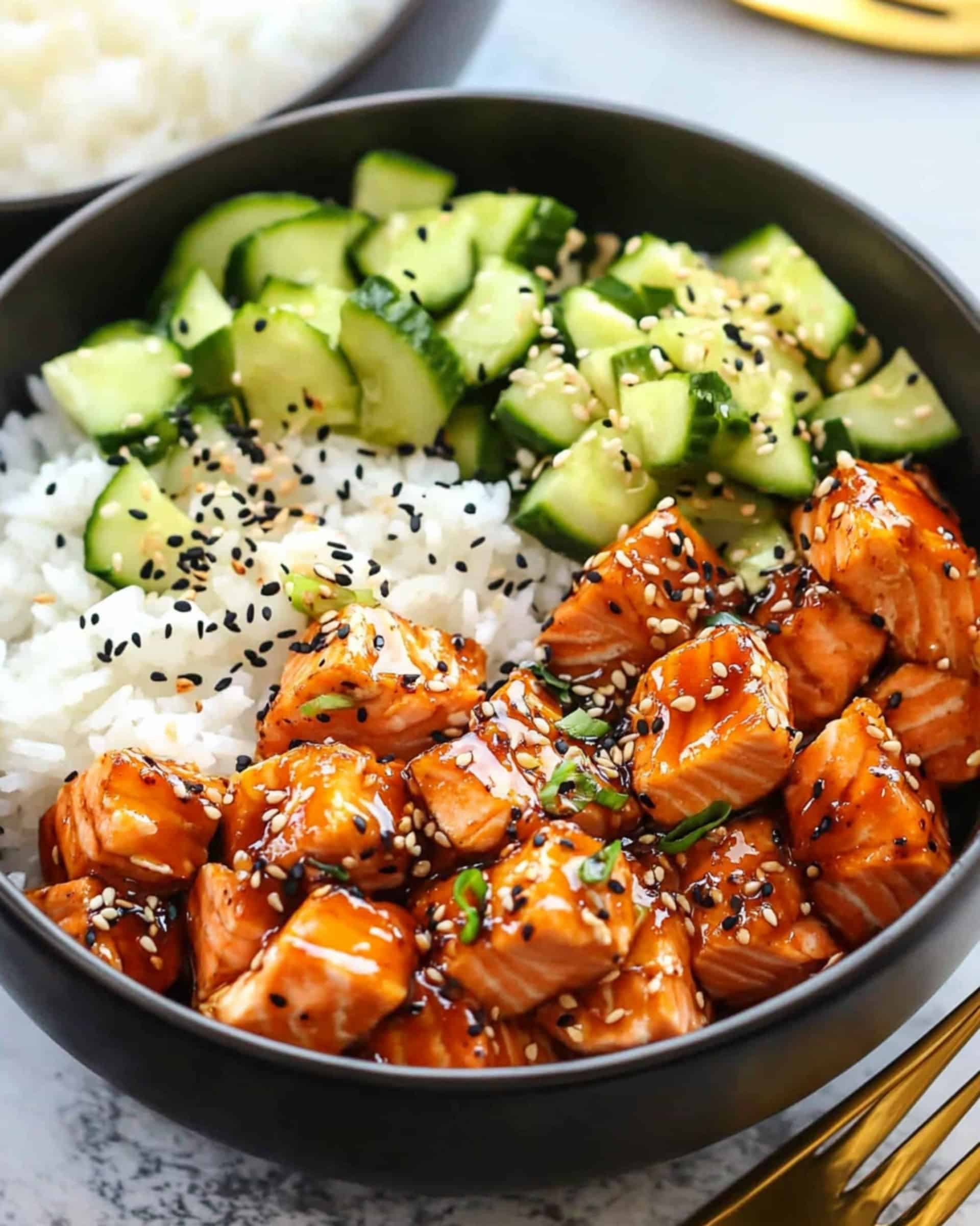 Teriyaki Salmon Bites Recipe