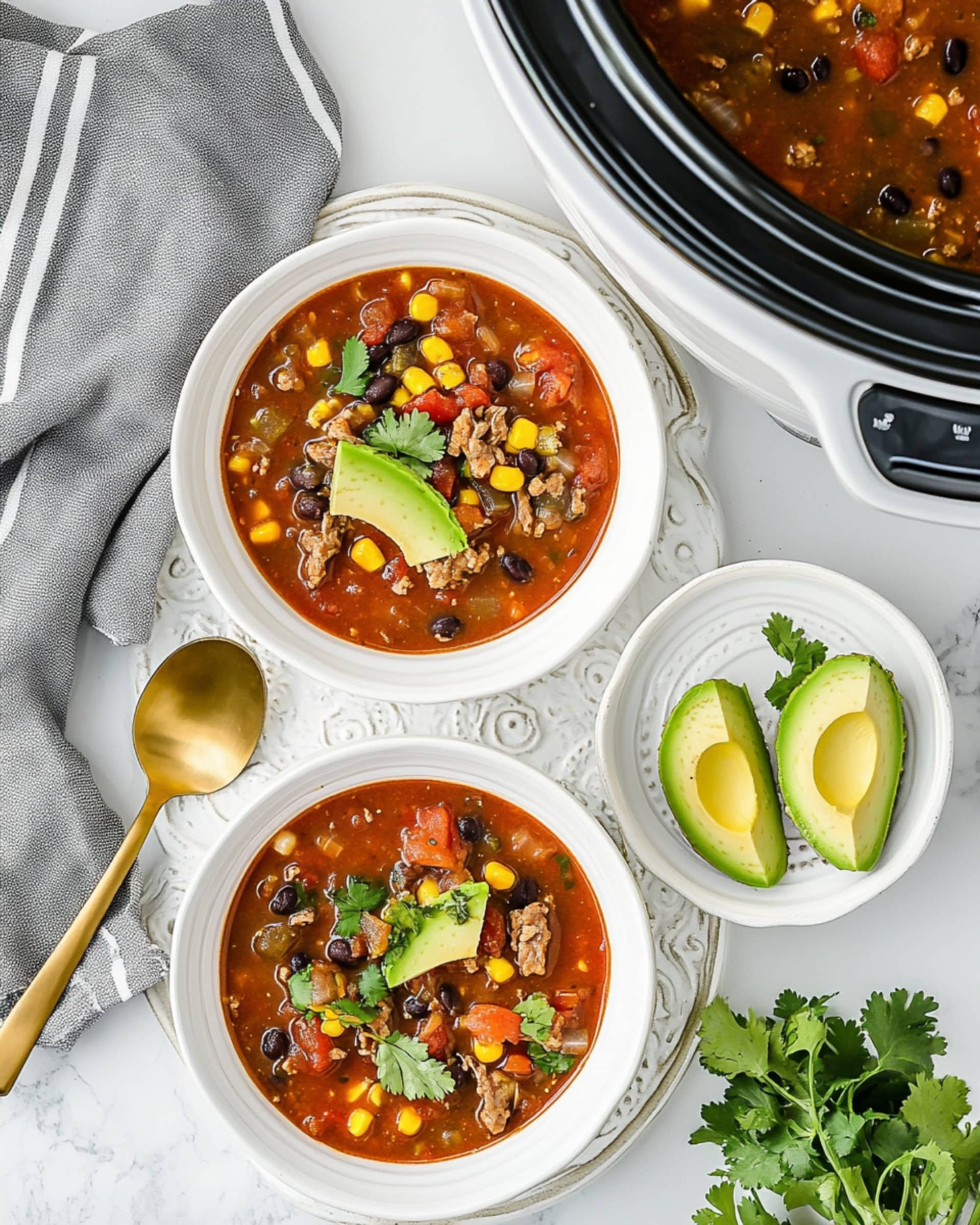 7 Can Soup (In The Slow Cooker) Recipe