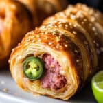 Air Fryer Bacon Jalapeño Cheese Pigs in a Blanket Recipe