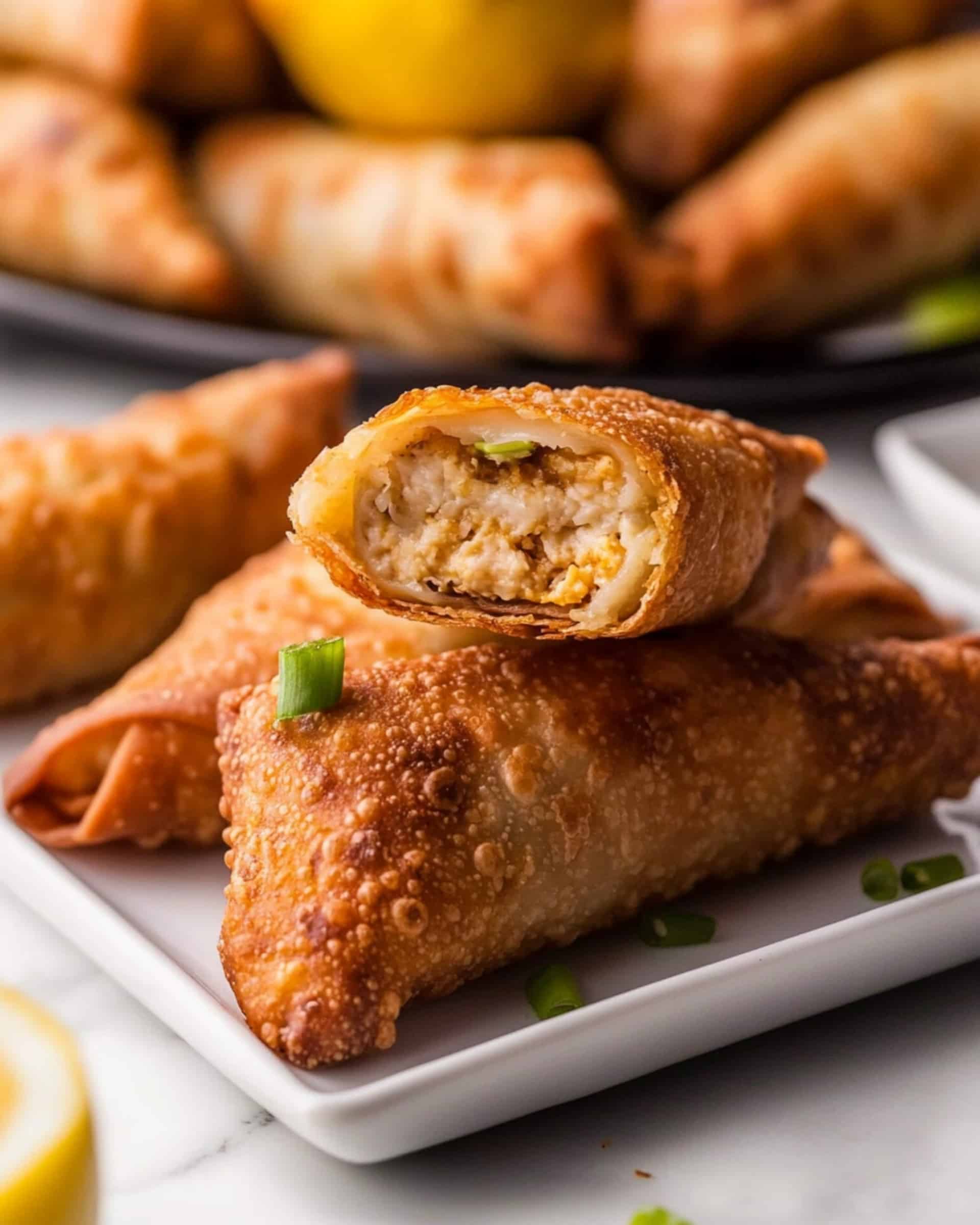 Air Fryer Crab Cake Egg Rolls with Fire Sauce Recipe