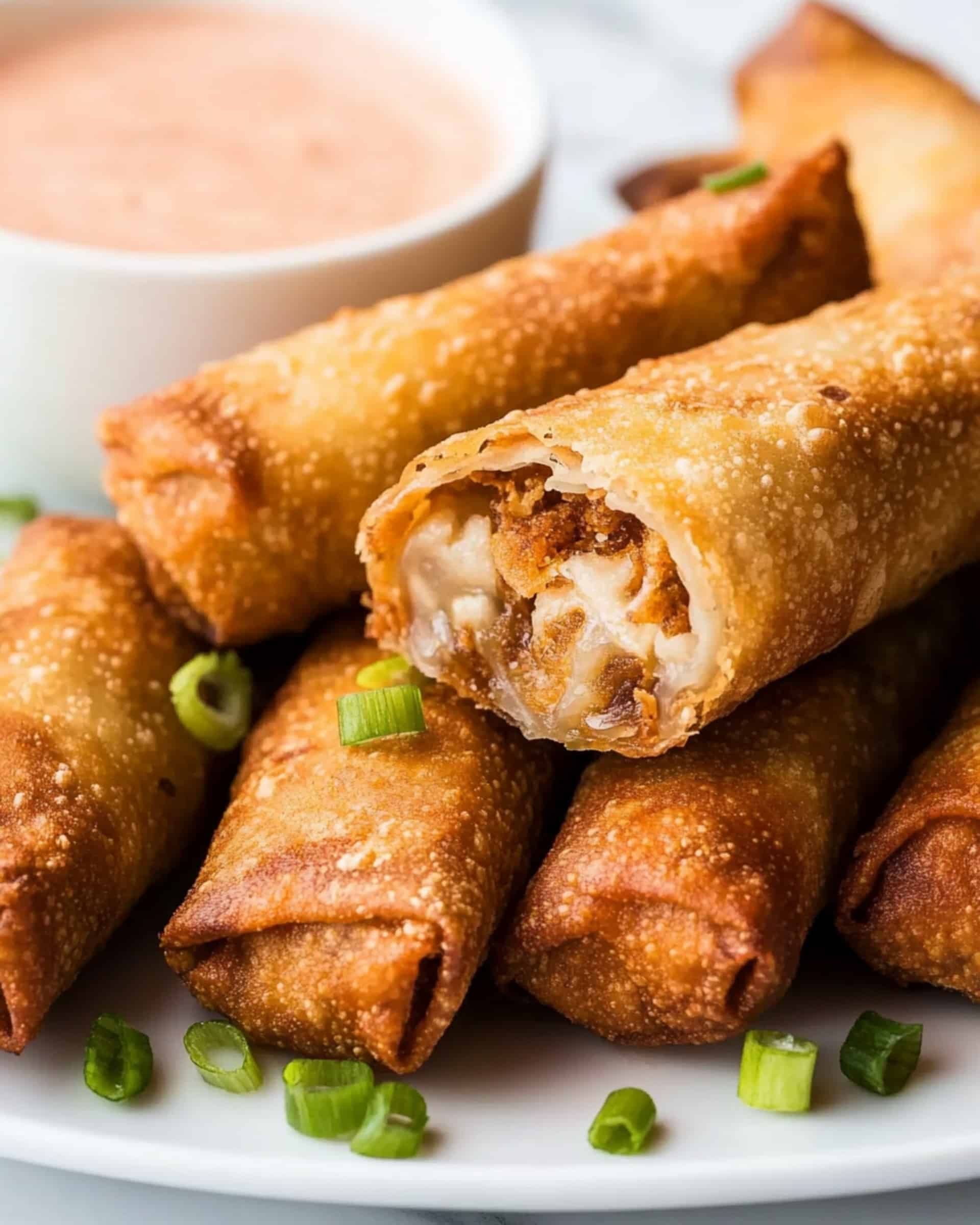 Air Fryer Crab Cake Egg Rolls with Fire Sauce Recipe