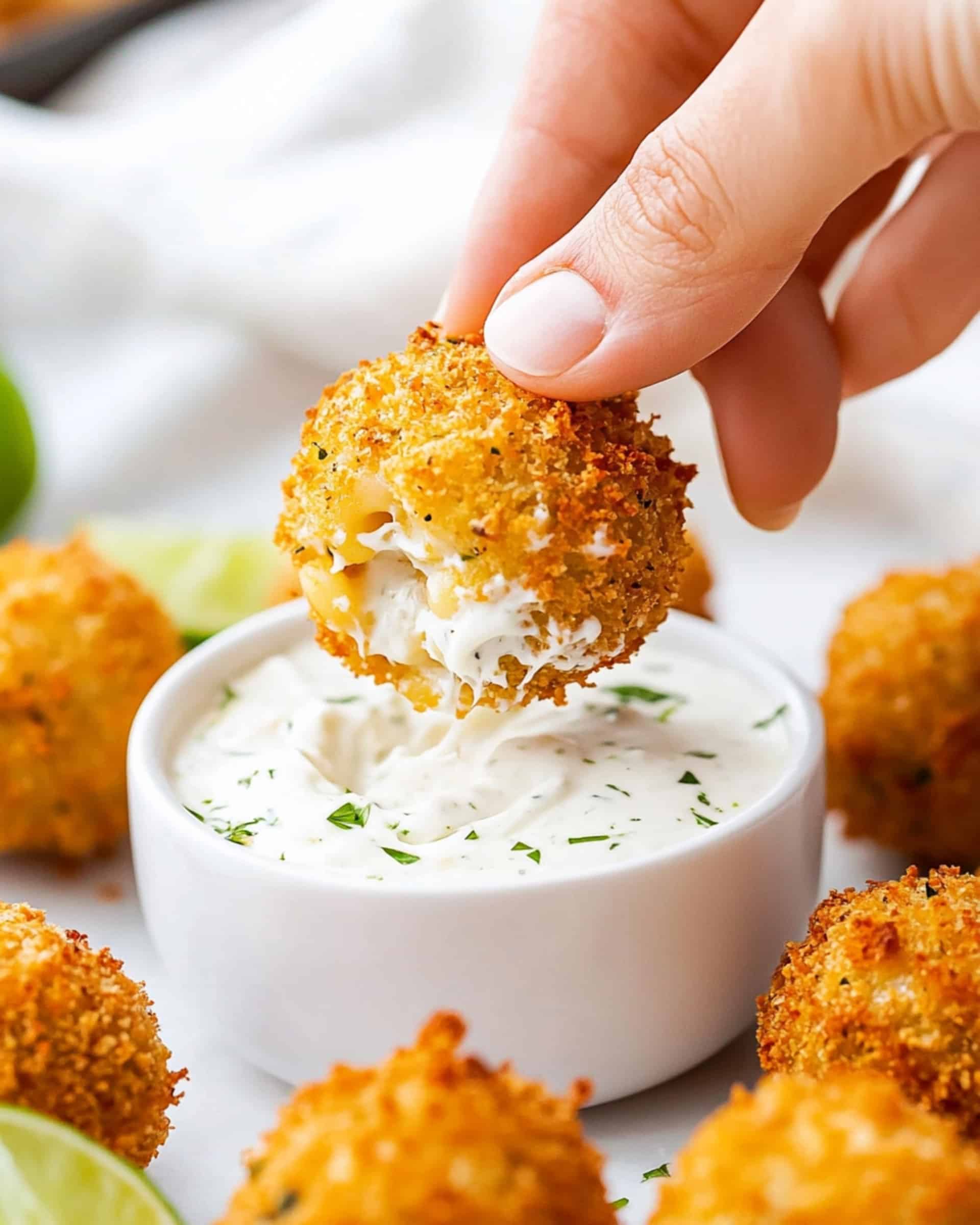 Air Fryer Mac and Cheese Balls Recipe