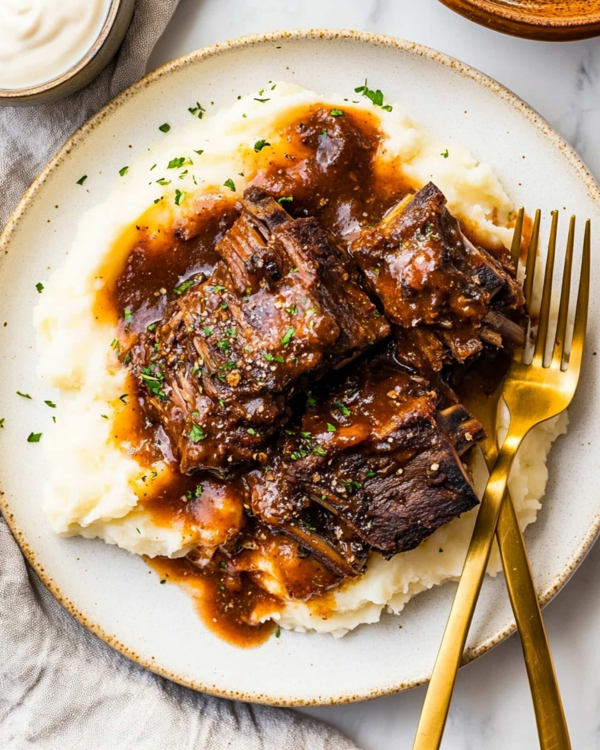 Asian-Inspired Creamy Braised Short Ribs Recipe