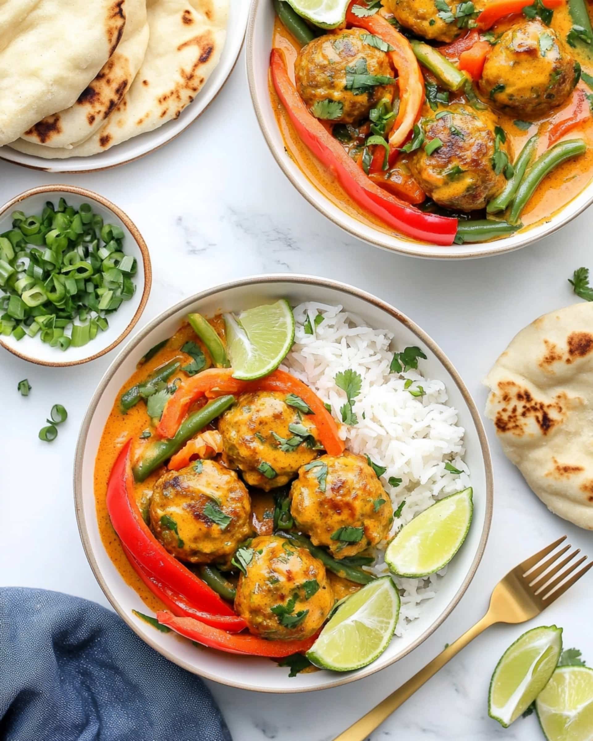 Basil Ginger Meatballs In Coconut Red Curry Sauce Recipe