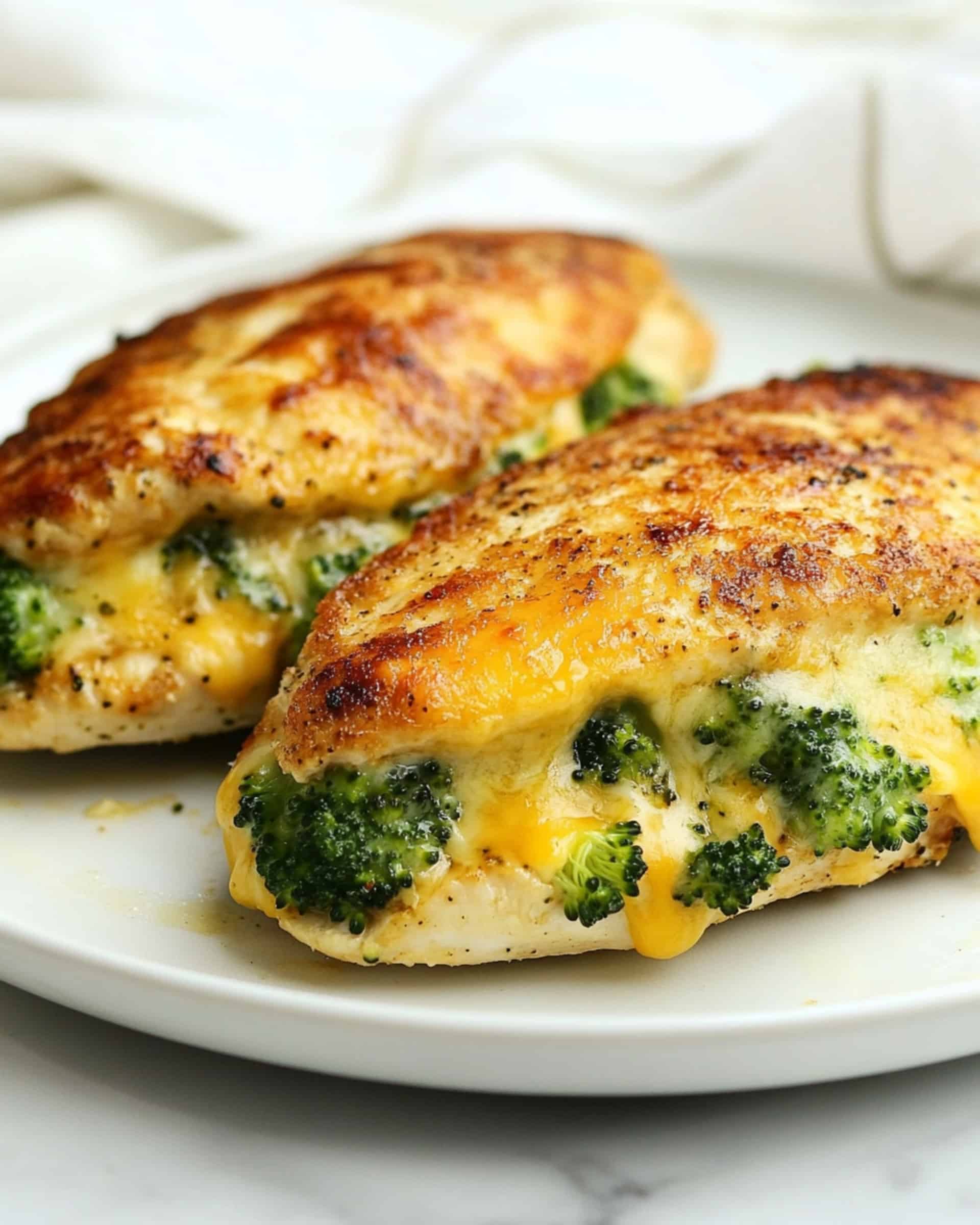 Broccoli Cheddar Stuffed Chicken Breast Recipe