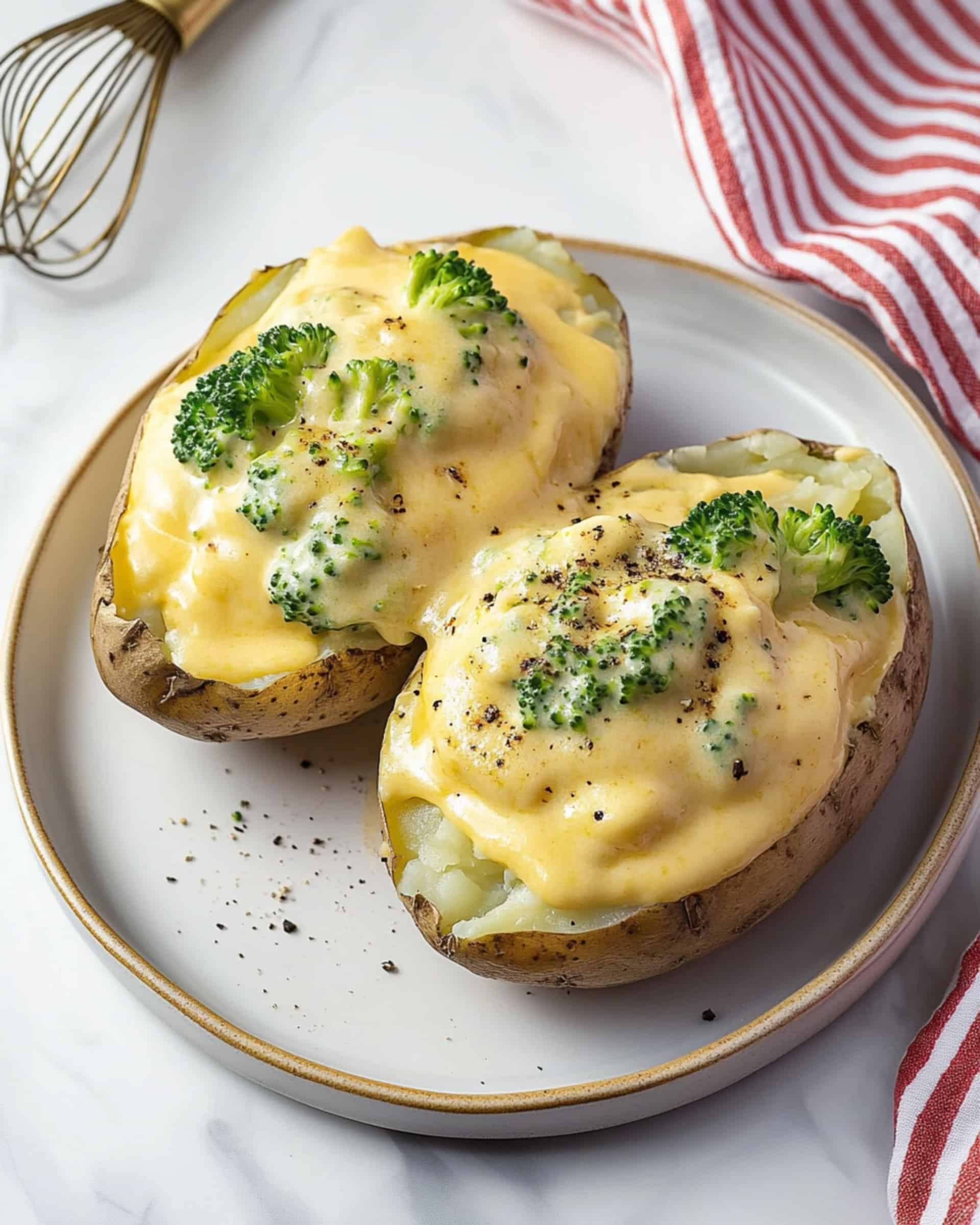 Broccoli Cheese Baked Potatoes Recipe