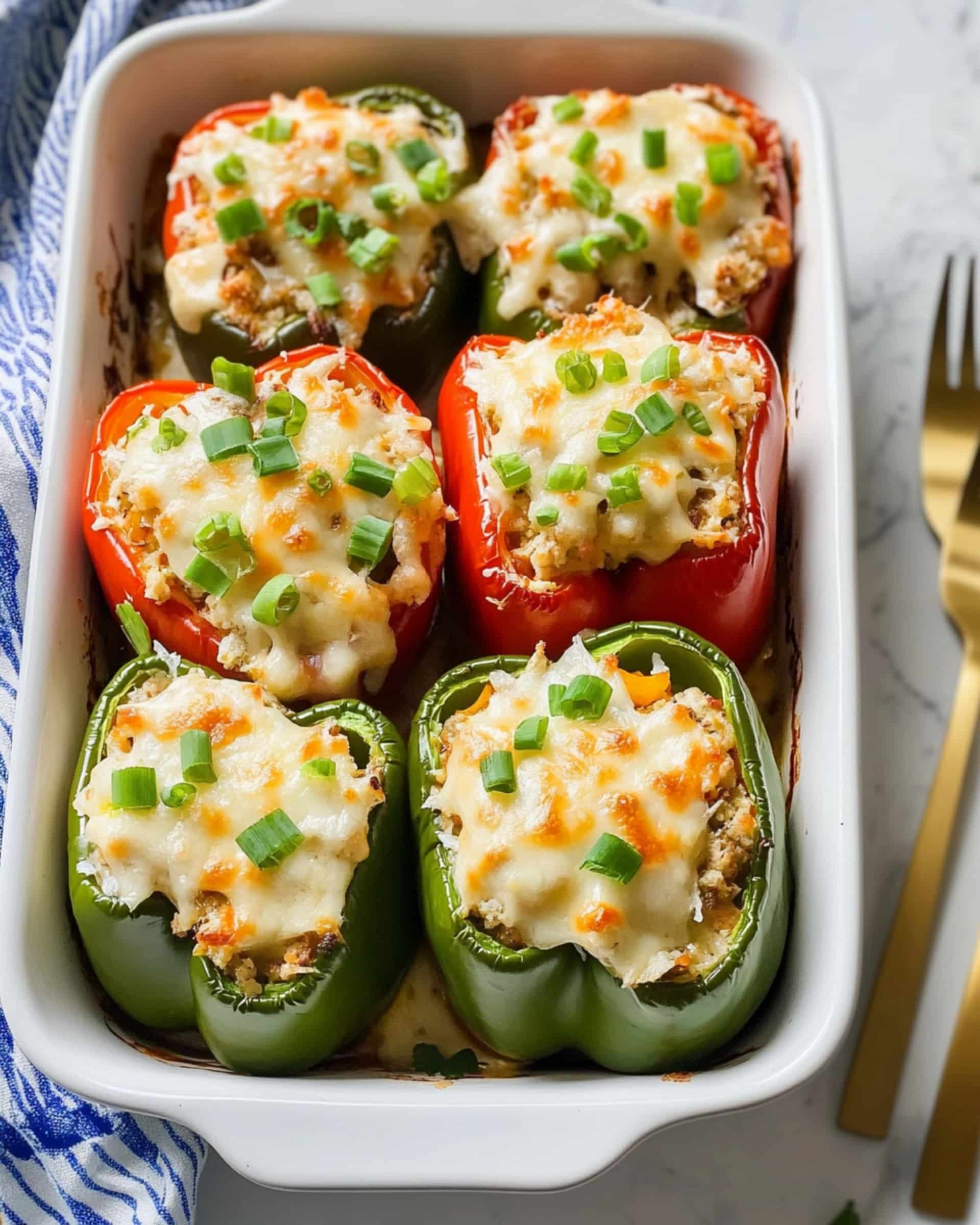 Buffalo Chicken Stuffed Peppers Recipe