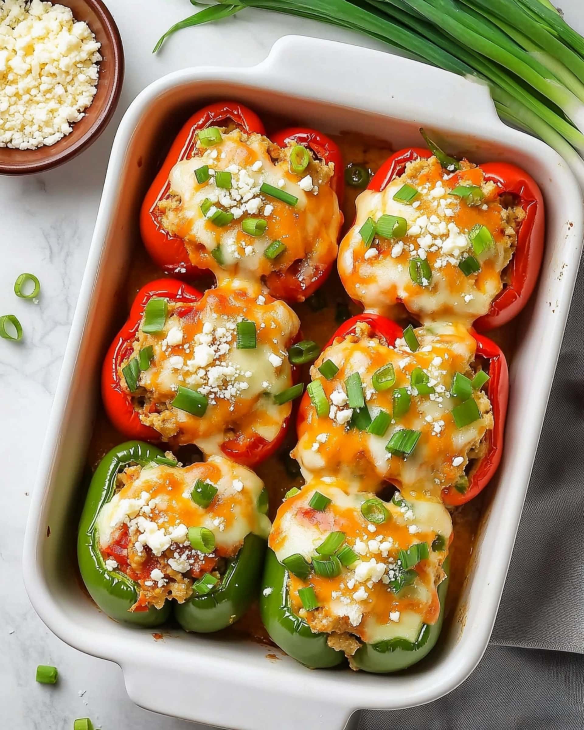 Buffalo Chicken Stuffed Peppers Recipe