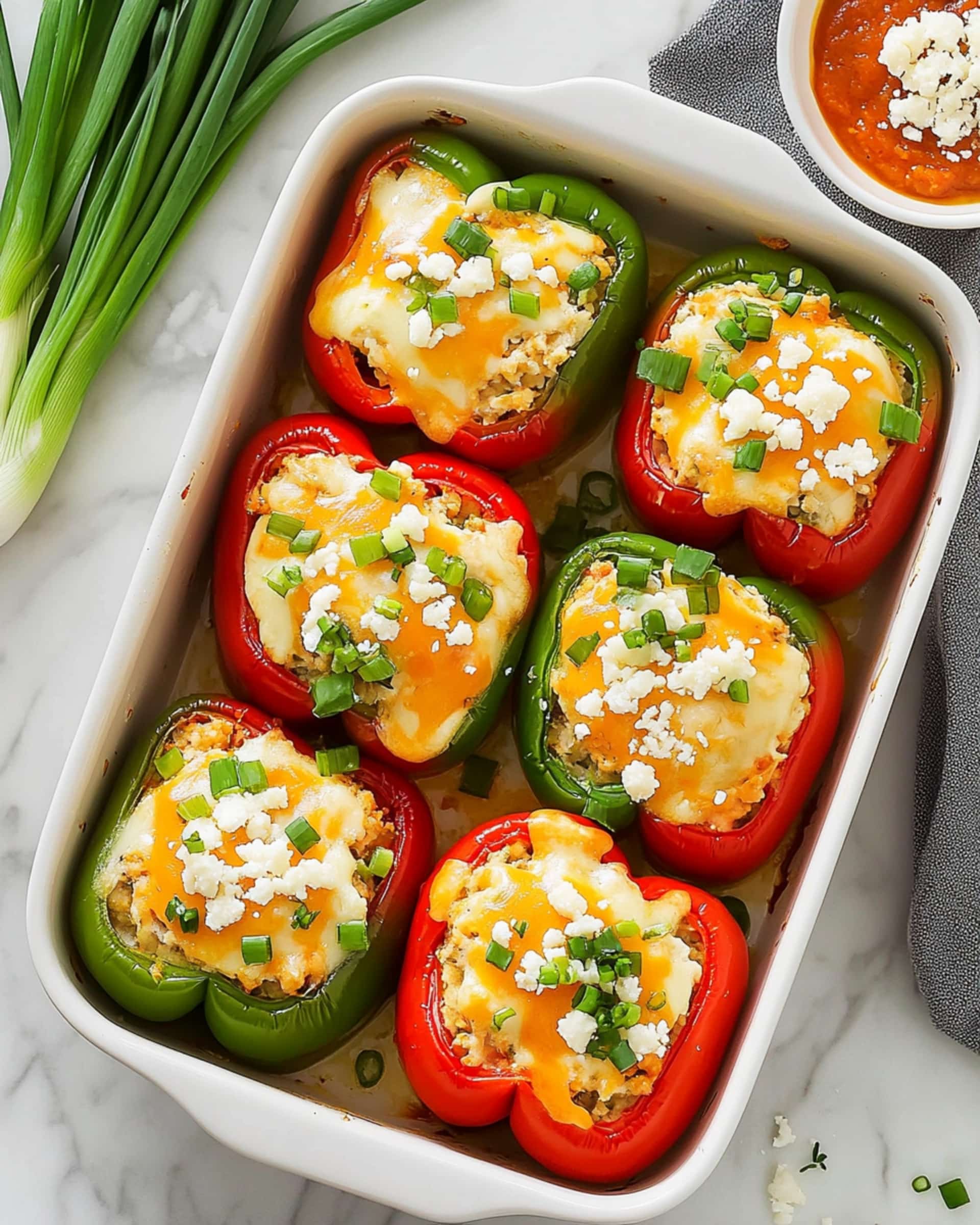 Buffalo Chicken Stuffed Peppers Recipe