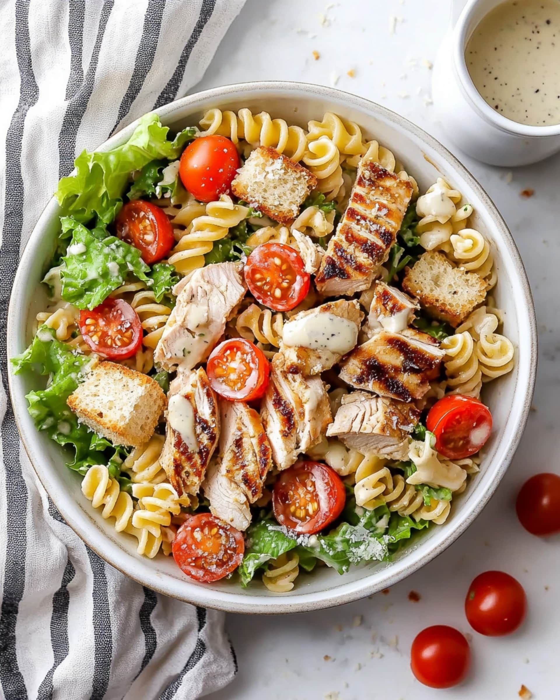 Chicken Caesar Pasta Salad Recipe