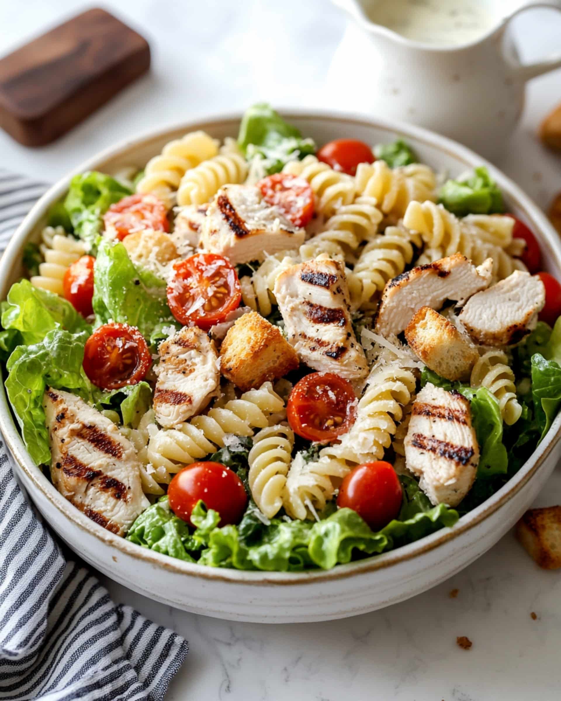 Chicken Caesar Pasta Salad Recipe