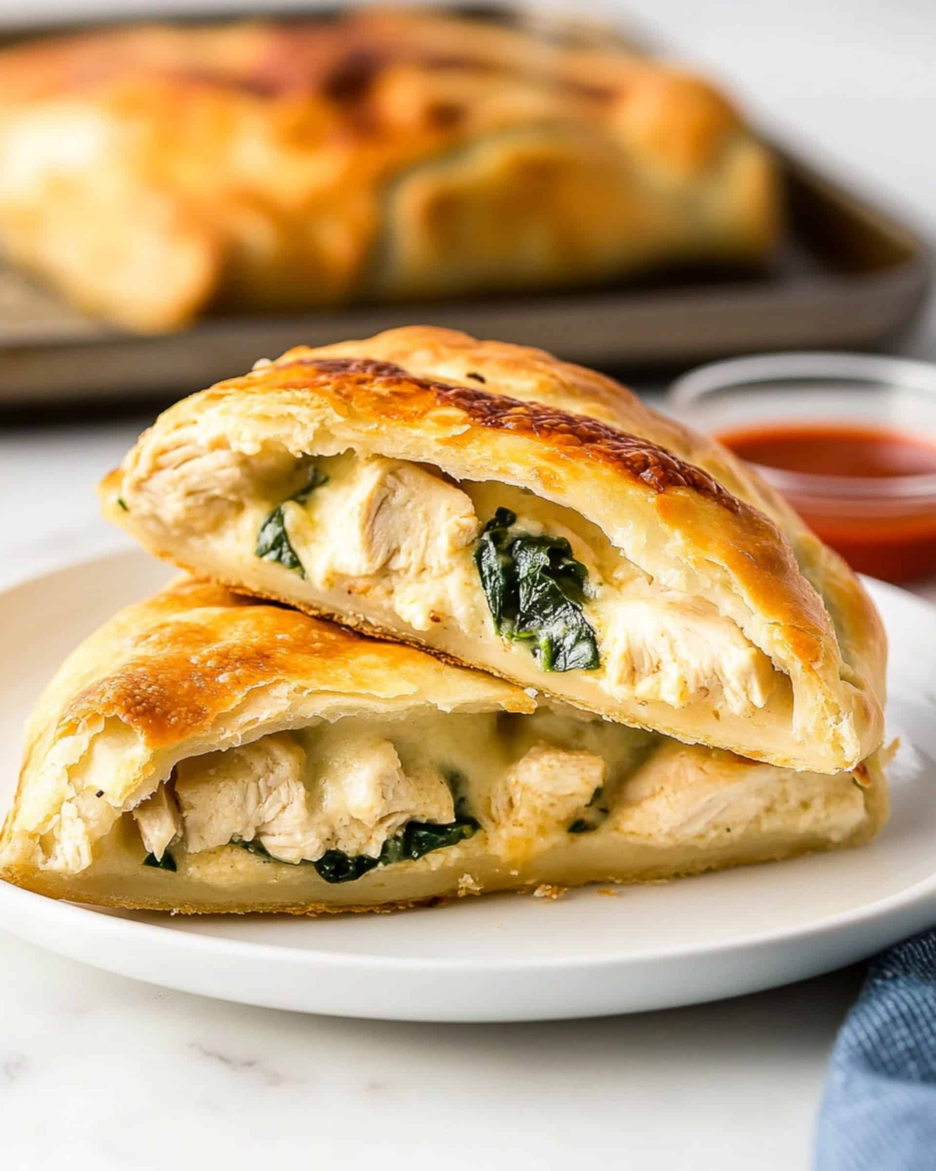 Creamy Chicken Calzone Recipe