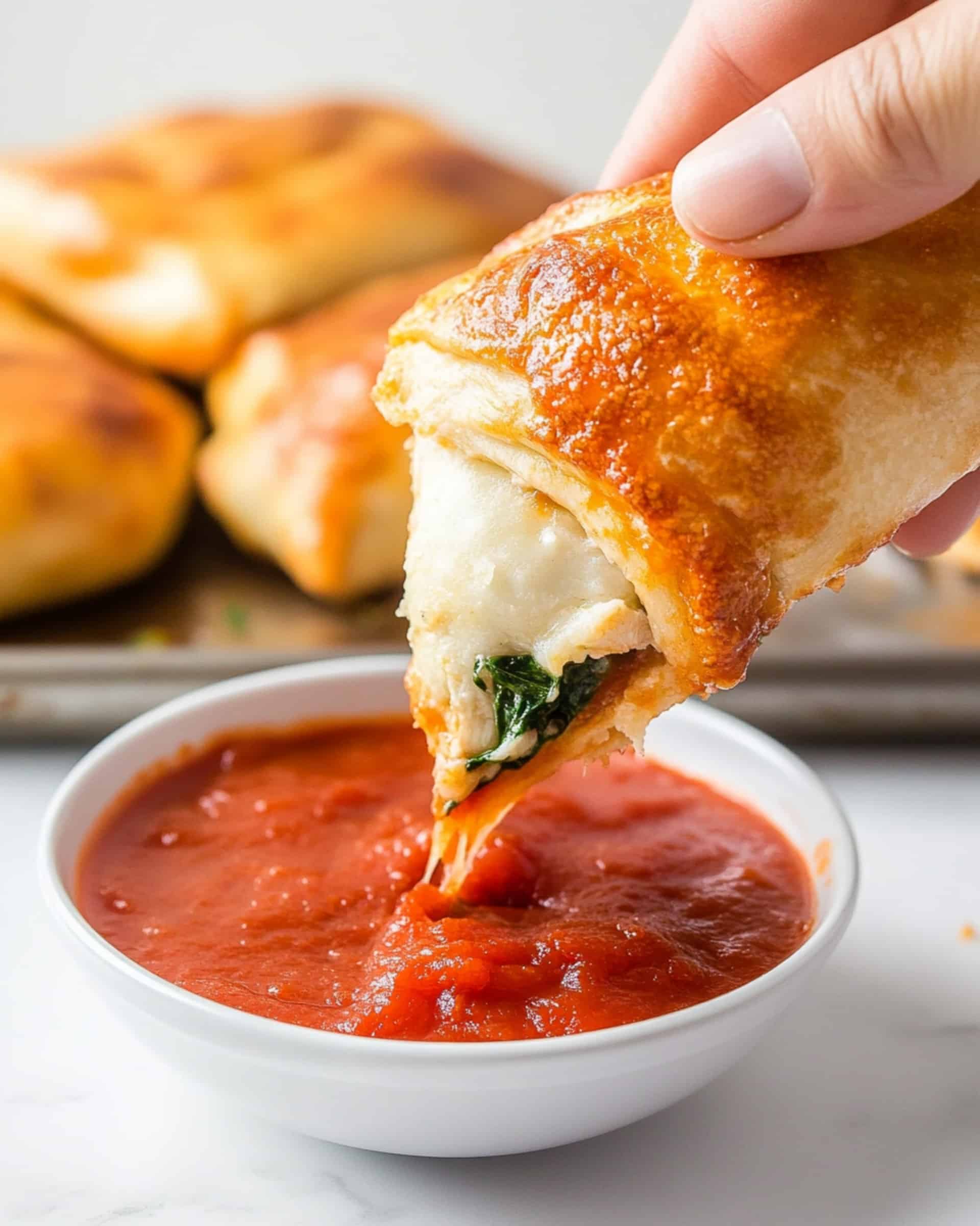 Creamy Chicken Calzone Recipe