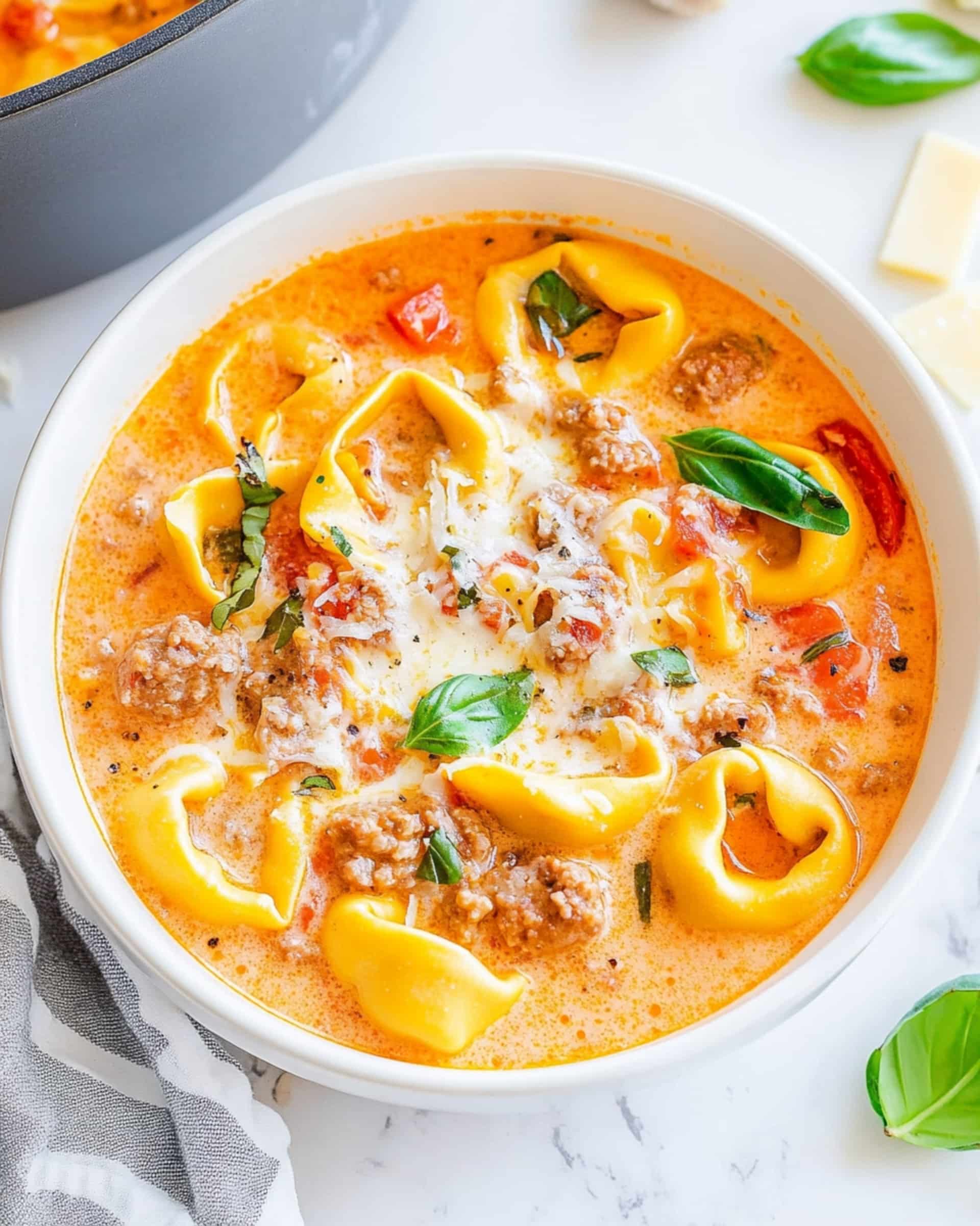 Creamy Sausage Tortellini Soup Recipe